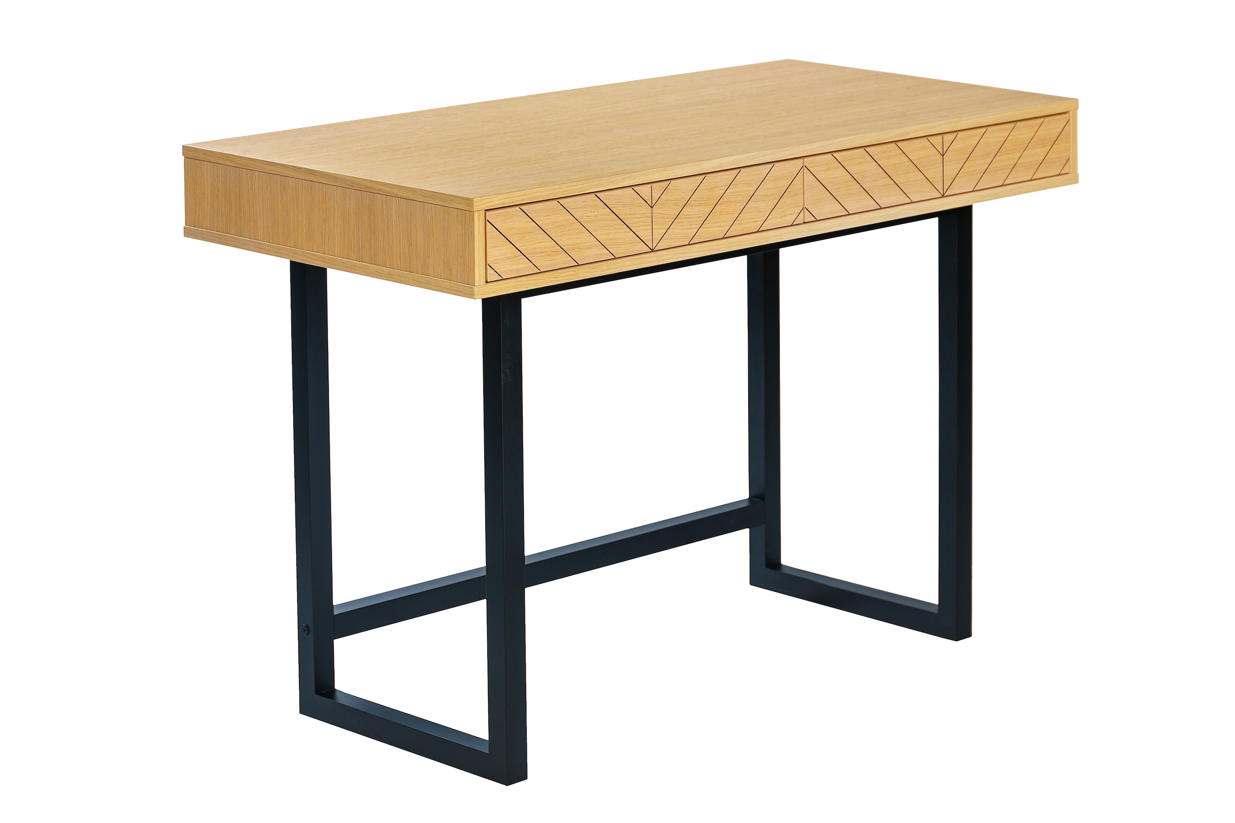 Woodman Schreibtisch »Camden«, skandinavisches Design, praktisch ausziehbar mit Push-to-Open-Funktion