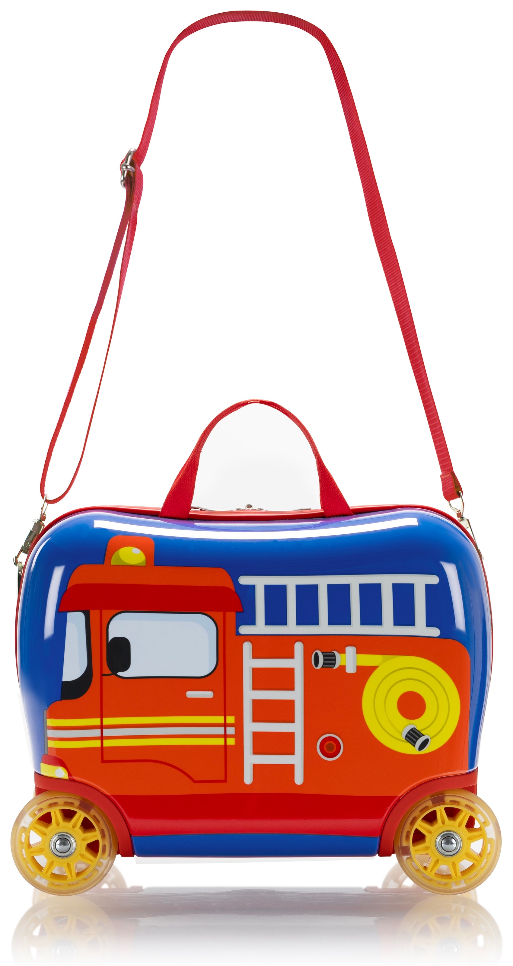 Heys Kinderkoffer »Kinderkoffer Heys Kids Ride-On Luggage, 16 cm«, 4 Rollen, Heys x Joachim Llambi Kindertrolley Kinder Reisegepäck