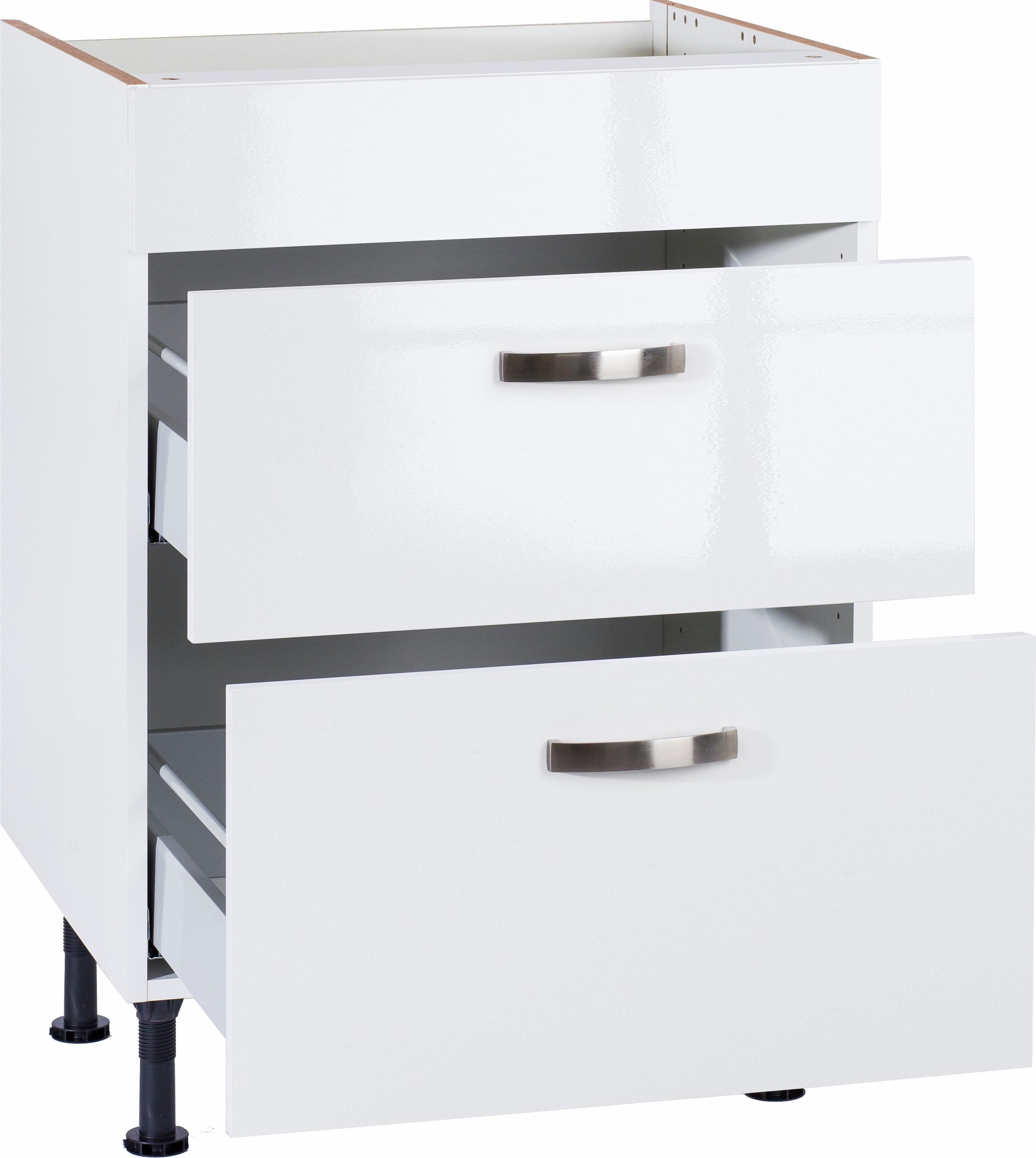 KOCHSTATION Kochfeldumbauschrank »KS-Cara«, Breite 60 cm, mit Vollauszügen und Soft-Close-Funktion