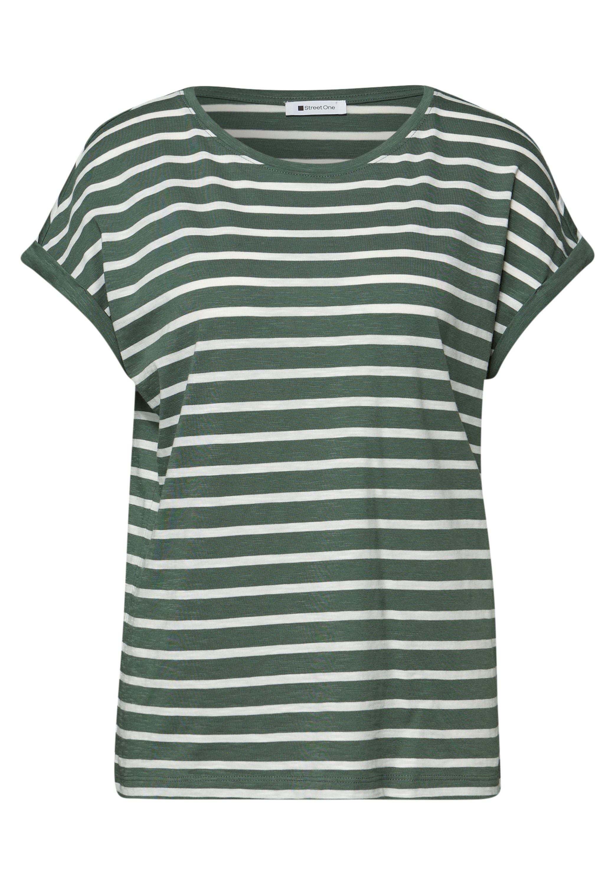 STREET ONE T-Shirt mit Streifen Muster