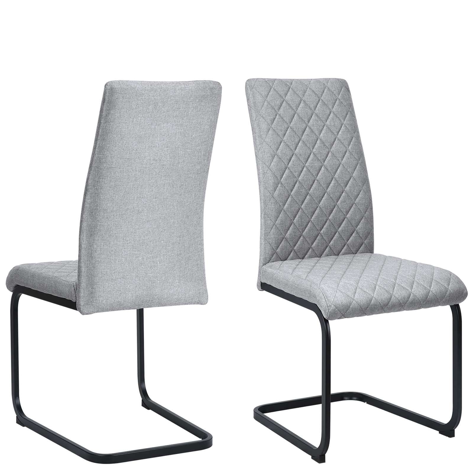 OTTO home Esszimmerstuhl »Valbourg« () Freischwinger, gepolsterte Rückenlehne und Sitzfläche, 2er Set