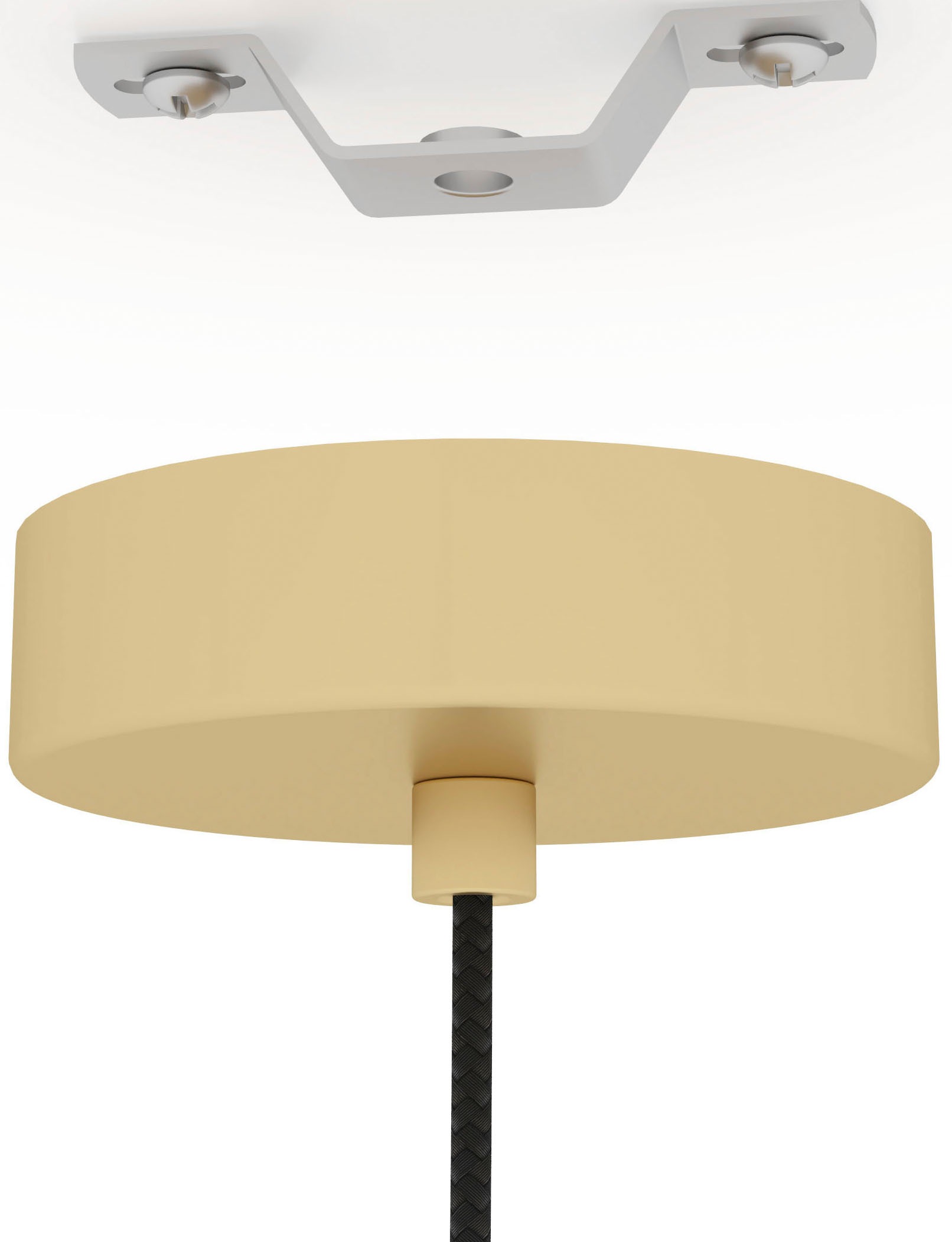 EGLO Hängeleuchte »CARLTON Pendellampe, Stahl, E27, Hängelampe, Vintage, Esszimmerlampe« E27 1 Stk. Hängeleuchte, H110 x Ø38,5 cm, goldfarben, 1X60W exkl.