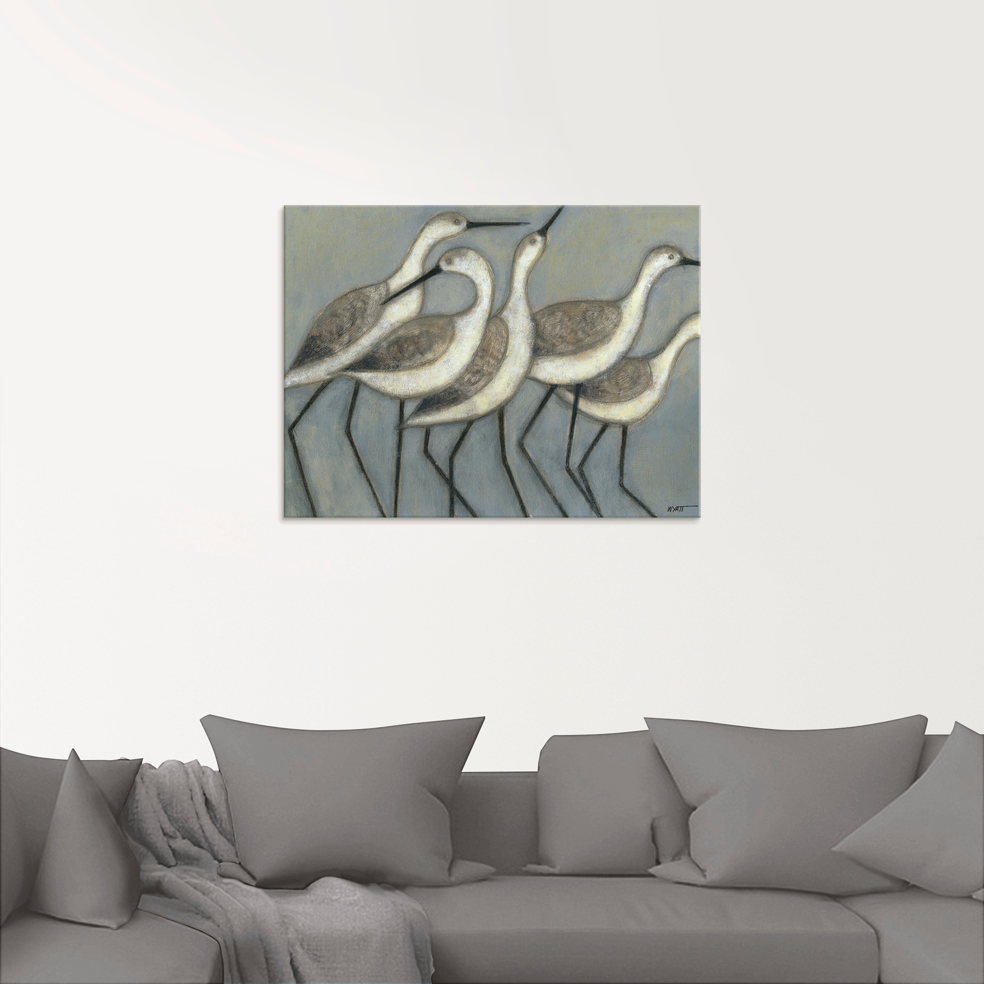 Artland Glasbild »Küstenvögel II«, Vögel, (1 St.), in verschiedenen Größen