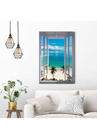 Home affaire Bild »Strand Fenster«, 60/90 cm kaufen