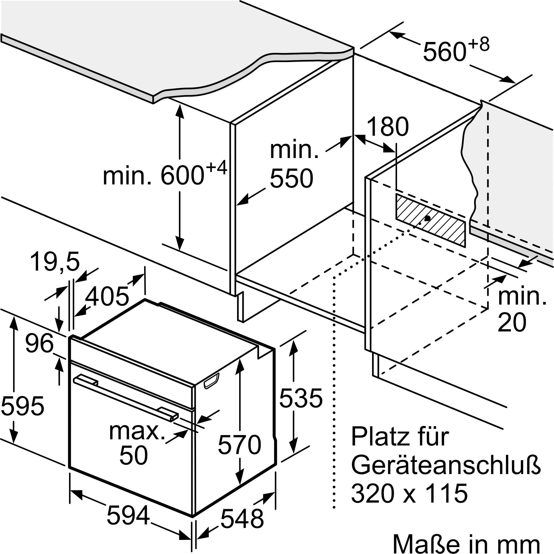 NEFF Backofen-Set N 30/N 50 »B1DCA0AK0«, mit Teleskopauszug nachrüstbar