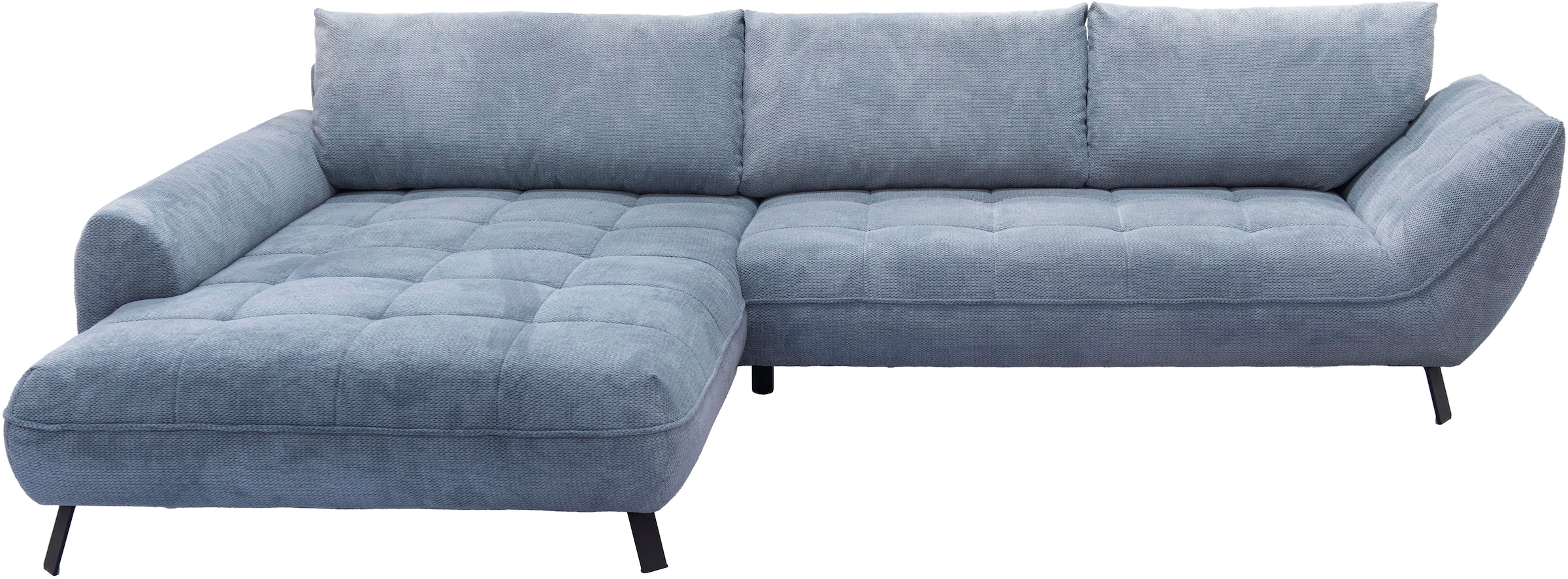 exxpo - sofa fashion Ecksofa »Biarritz modern und elegantes Mega Sofa mit tollem Sitzkomfort, L-Form«, XXL– Longchair Ecke in hochwertiger Verarbeitung, Stellmaße 324x203cm
