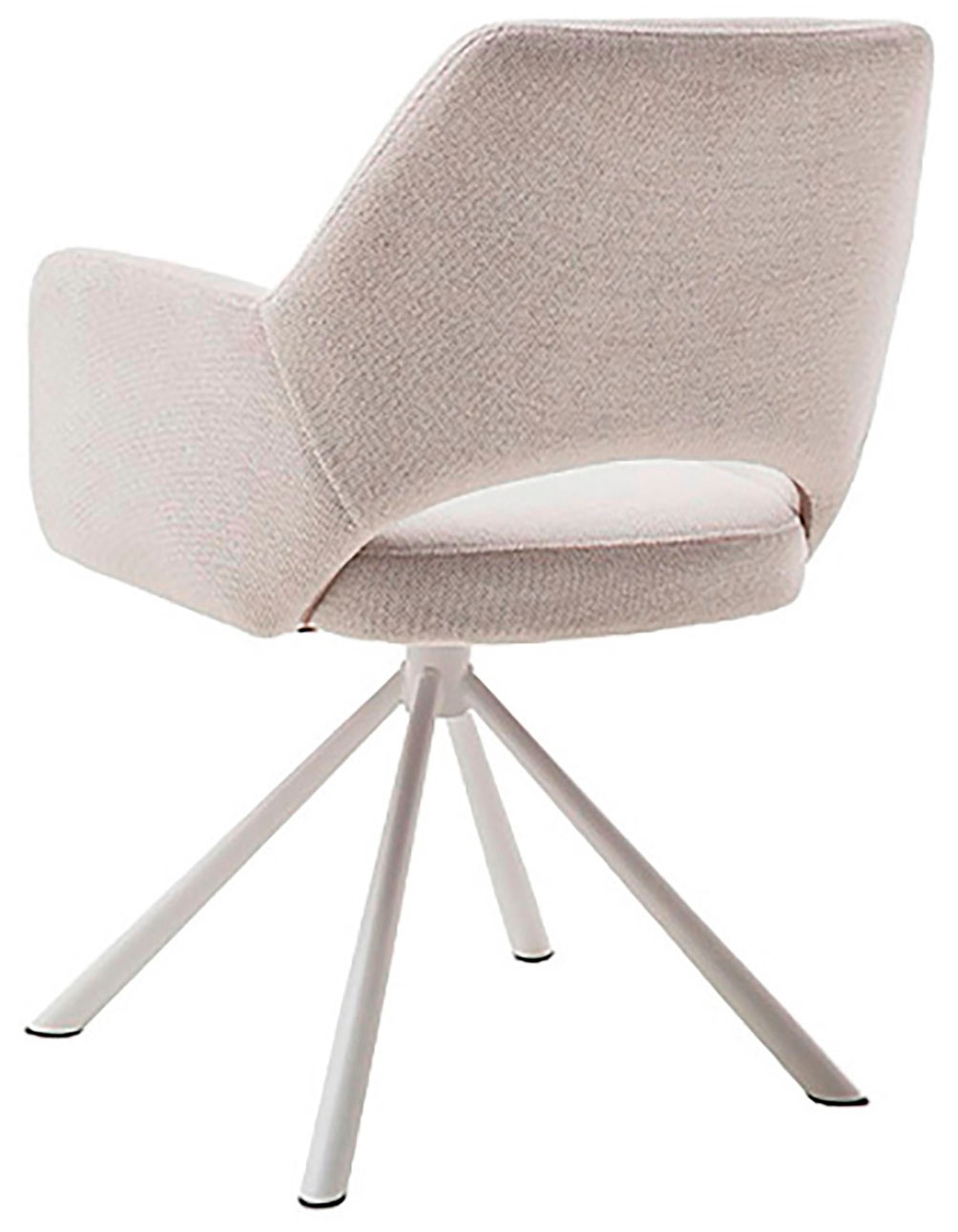 MCA furniture 4-Fußstuhl »BEVERLY«, (Set), 2 St., Chenilleoptik, Esszimmerstuhl,Chenilleoptik,360°drehbar,Sitzhöhe 49cm,belastbar 120kg