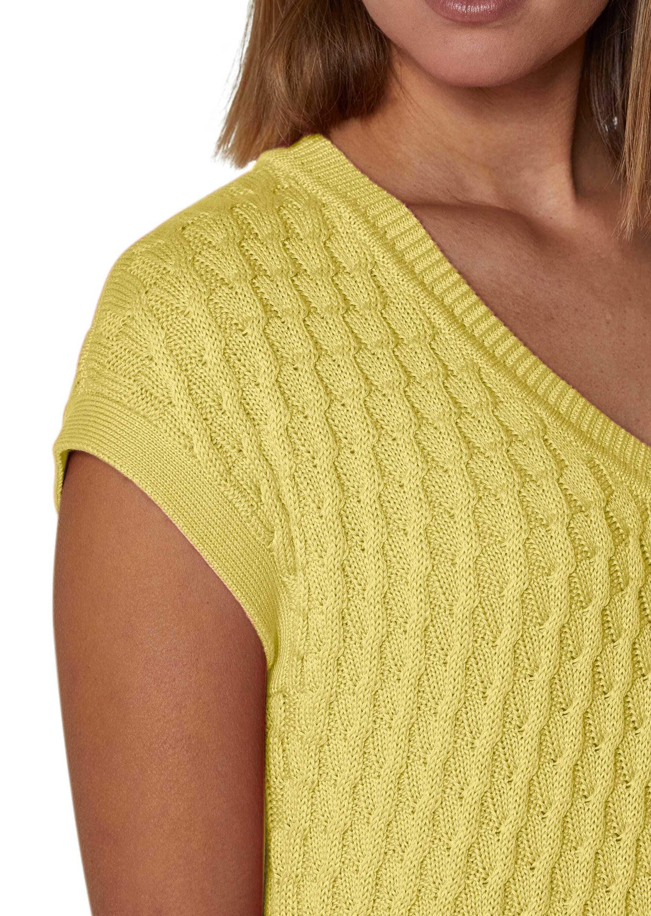 MADELEINE Trainingspullover »Pullover Baumwollpullover mit 3D-Zopfmuster-Mix«