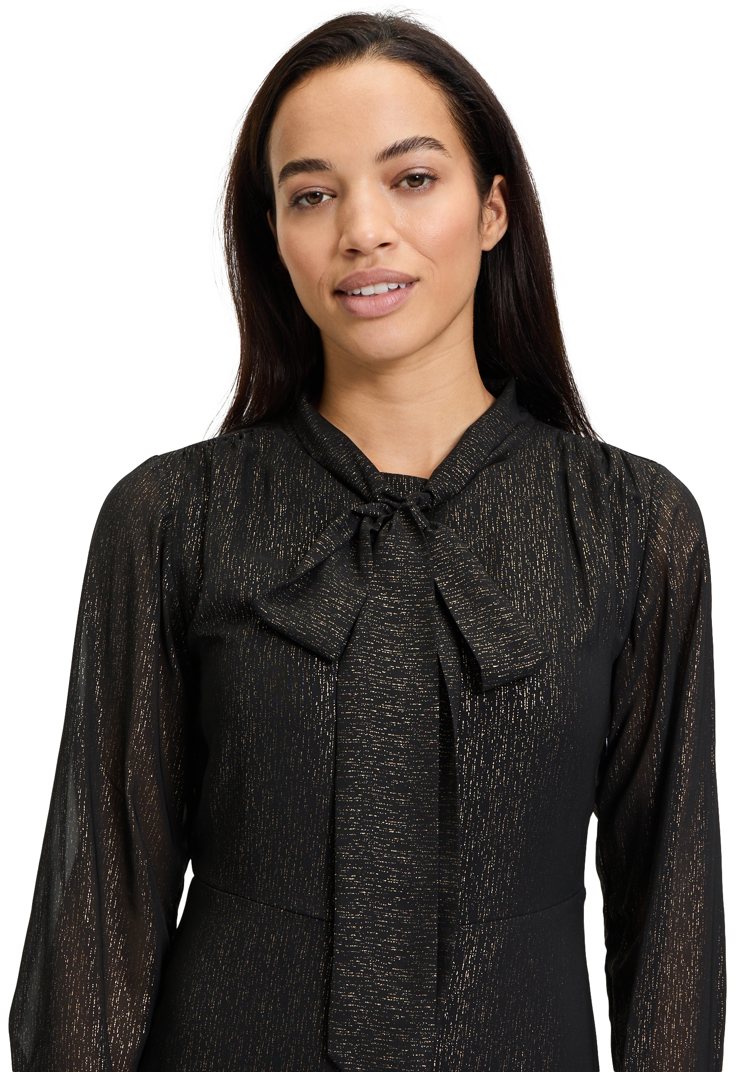 Cartoon Chiffonkleid »Chiffonkleid mit Schleifenknoten«