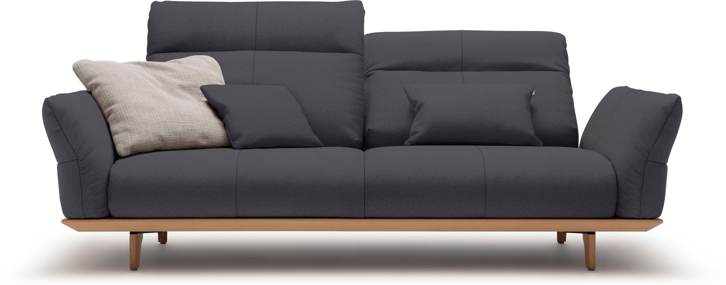 hülsta sofa 3-Sitzer »hs.460«, Sockel in Eiche, Füße Eiche natur, Breite  208 cm bei OTTO