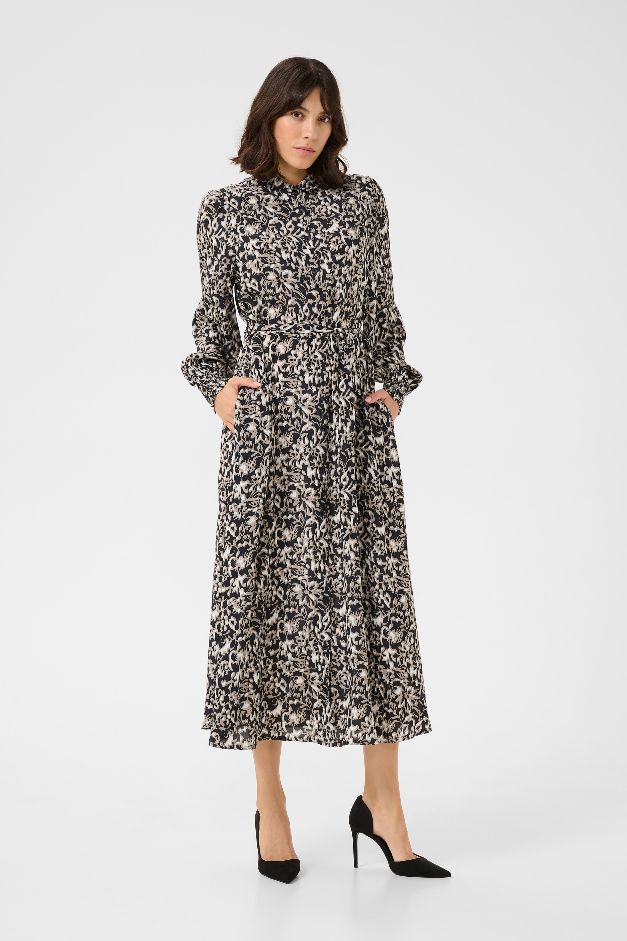 KAFFE Midikleid »Kleid KApollie«
