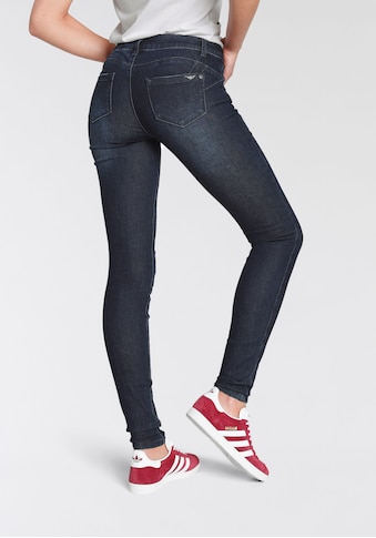 Skinny-fit-Jeans, Recyceltes Polyester