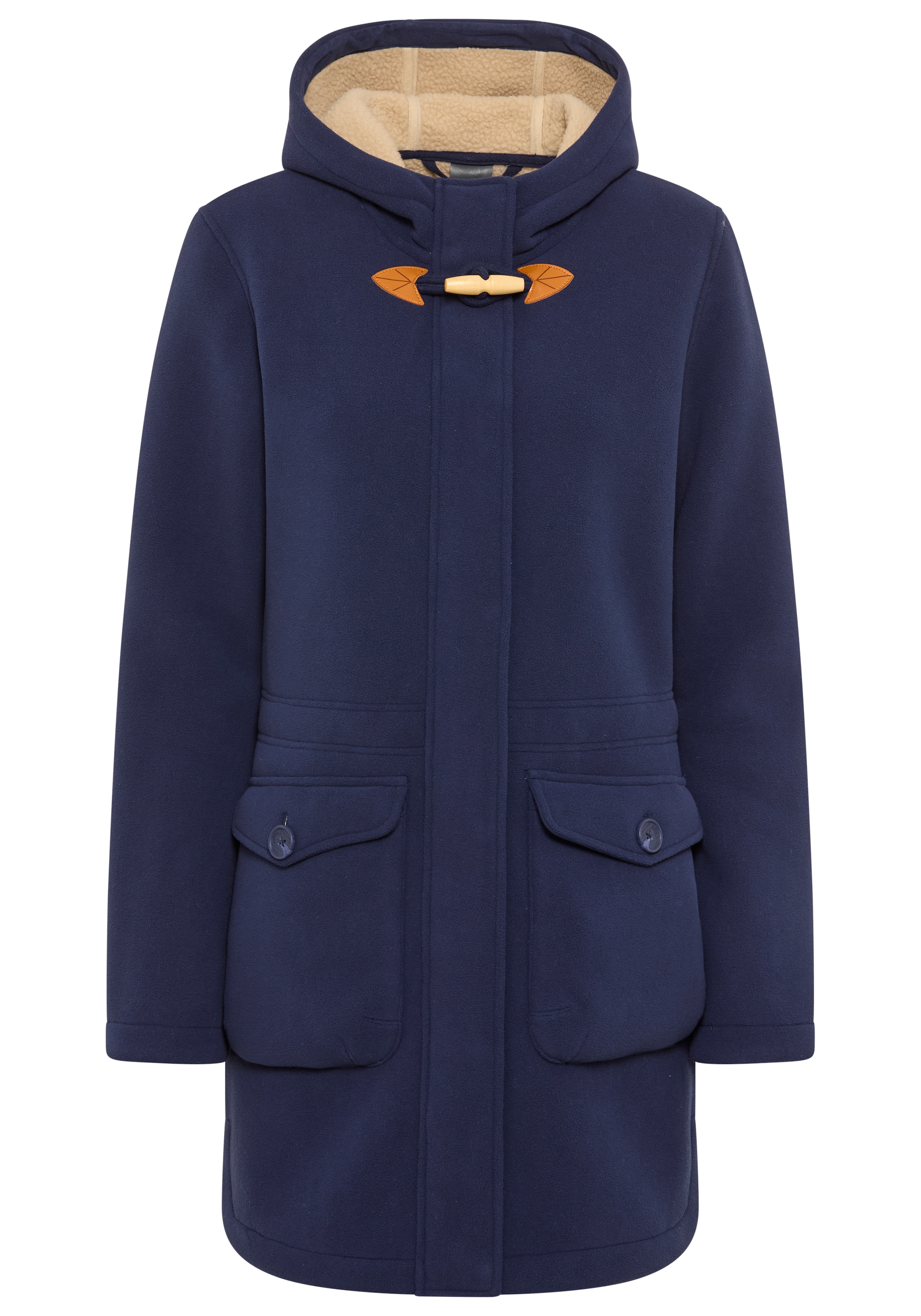 Polarino Fleecejacke, mit Kapuze, Fleece Jacke, innen mit Sherpa Fleece, Teddy Fell Imitat