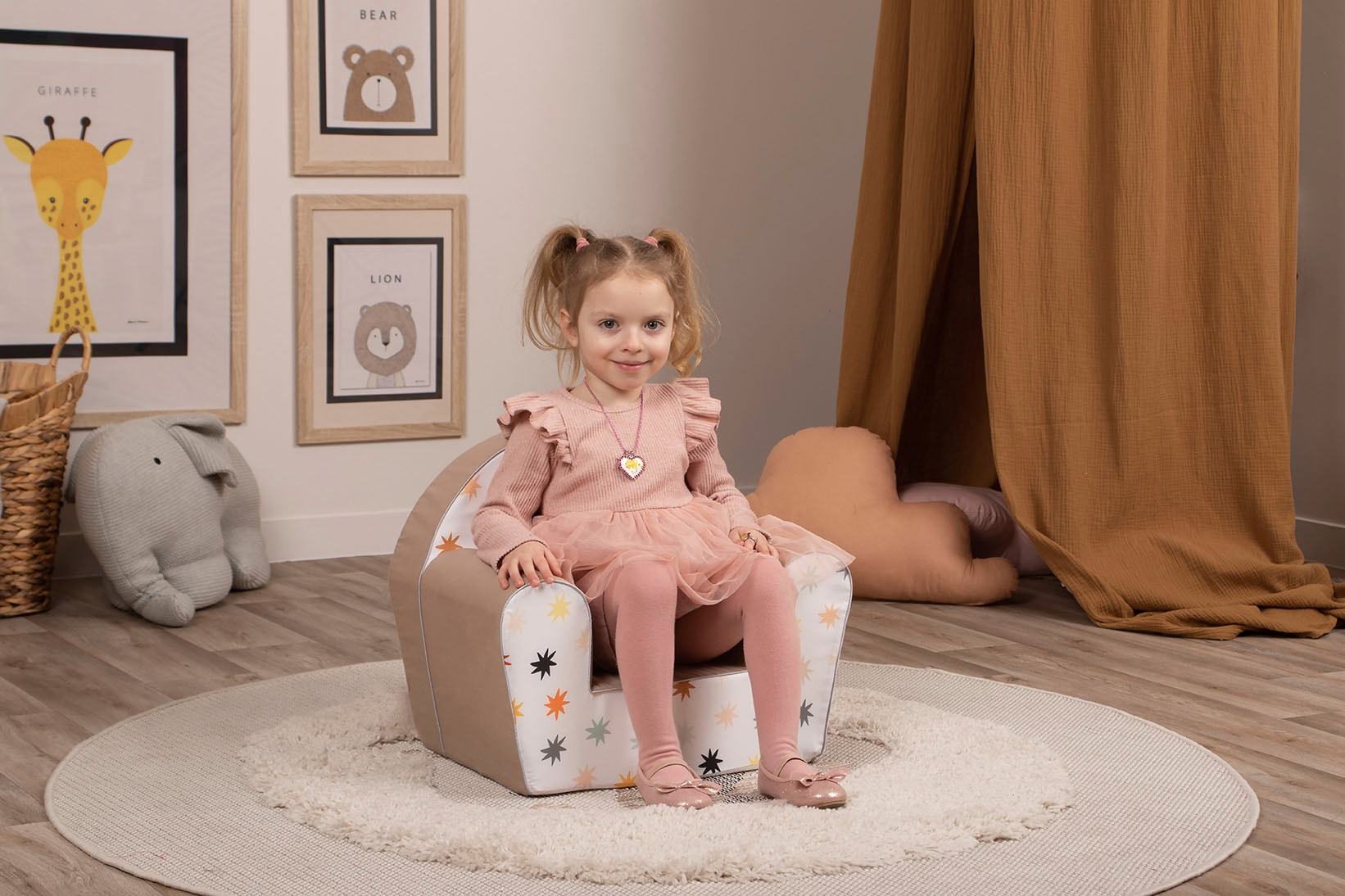 Knorrtoys® Sessel »Pastell Stars«, für Kinder; Made in Europe
