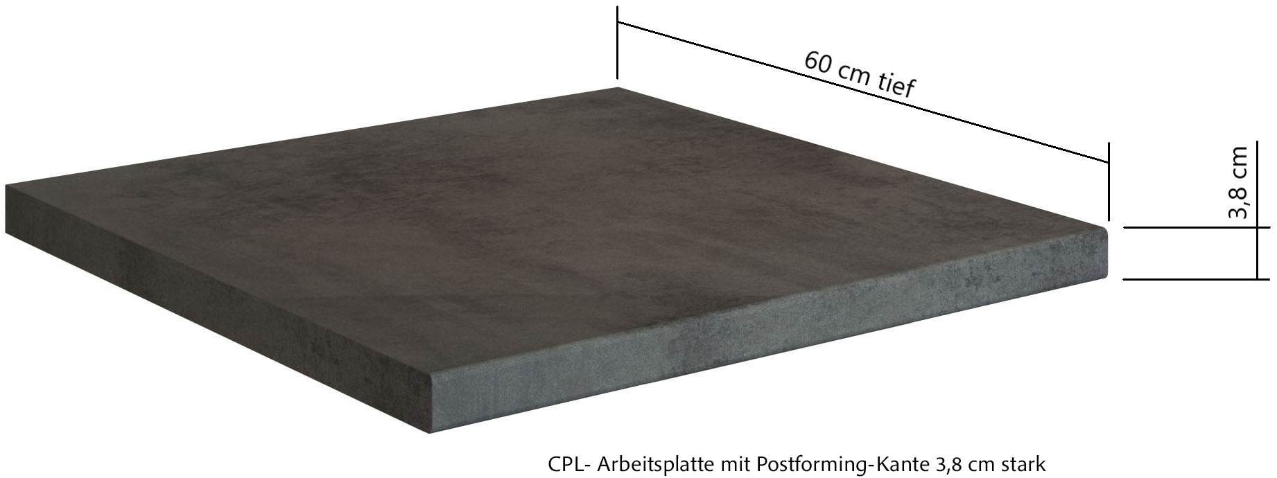 KOCHSTATION Unterschrank »KS-Lagos«, Breite 180 cm, 2 Türen, 2 Auszüge, 3 Schubkästen