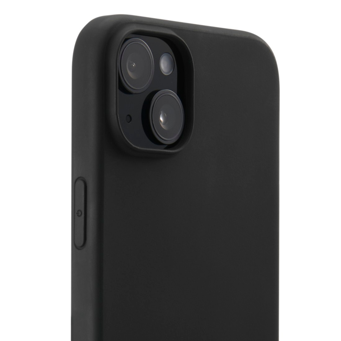 Hama Handyhülle »Handyhülle MagCase "Fantastic Feel" für Apple iPhone 15, Schwarz«, Apple iPhone 15, Kratzschutz und bezogene Seitentasten
