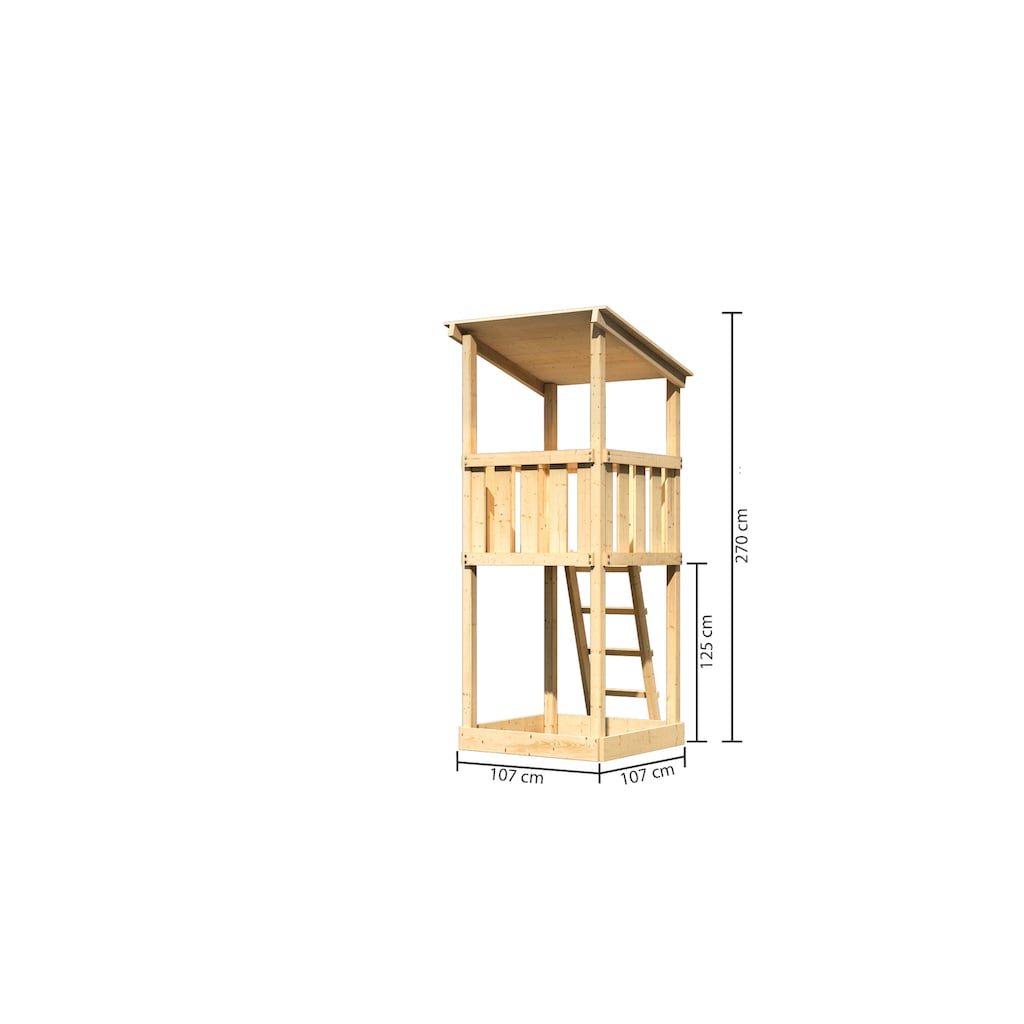 KONIFERA Spielturm »Anna«, BxTxH: 107x107x270 cm