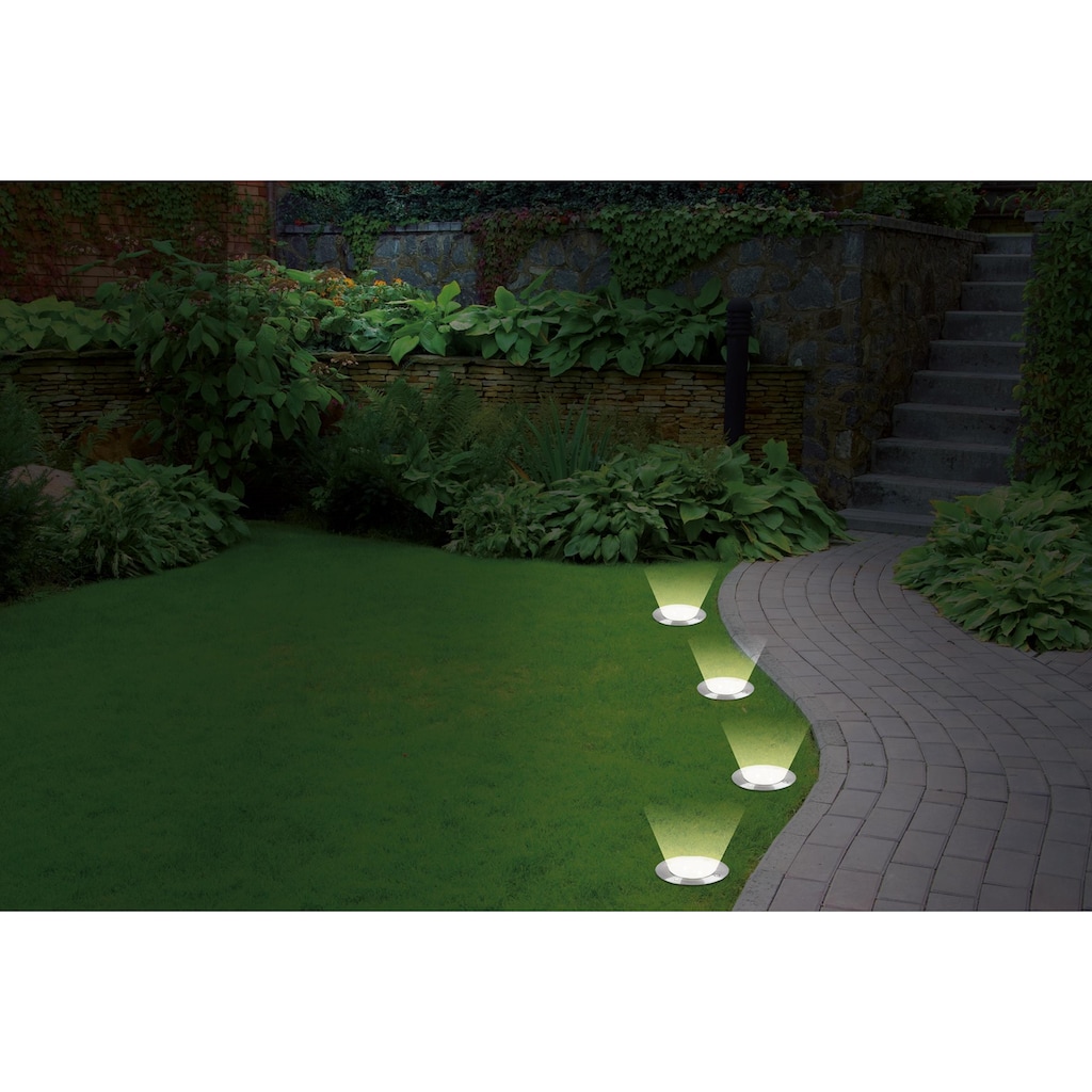 EASYmaxx LED Gartenleuchte »Solar-Bodenleuchte«, LED-Board, 4er Set
