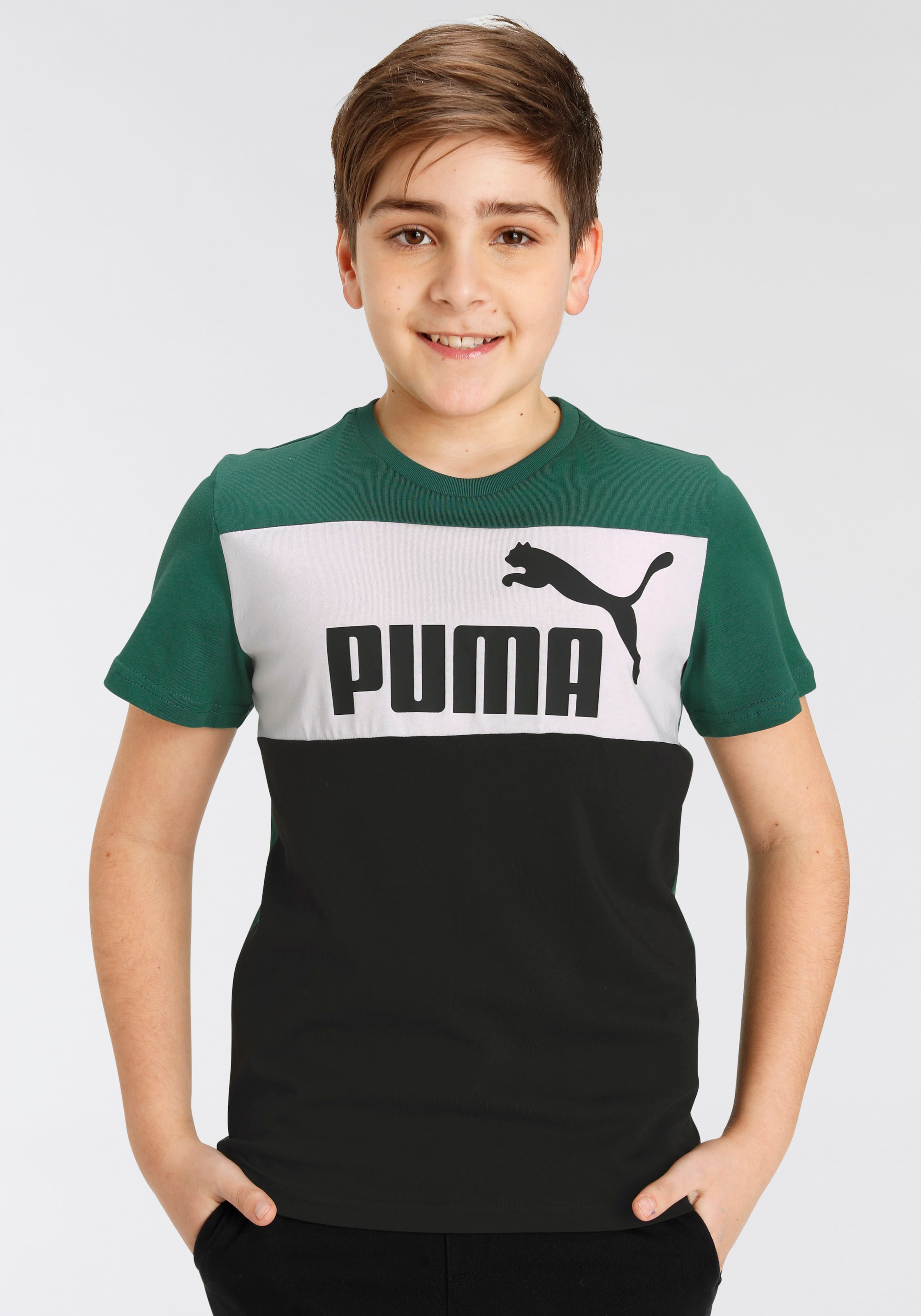 PUMA T-Shirt »ESS BLOCK TEE B« bei OTTO