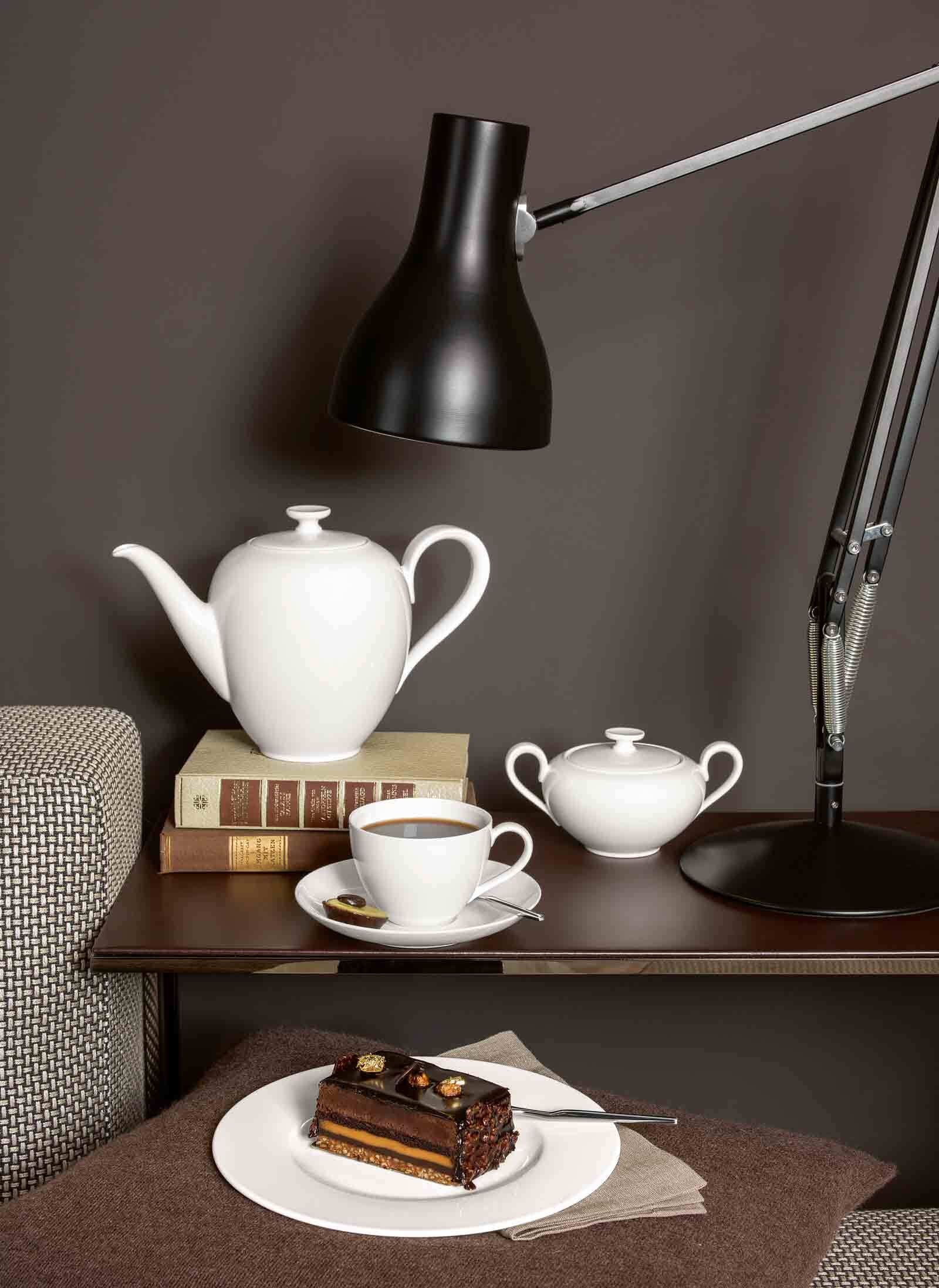 Villeroy & Boch Tasse »Kaffeetasse mit Untertasse Anmut 280 ml 2er Set weiß«