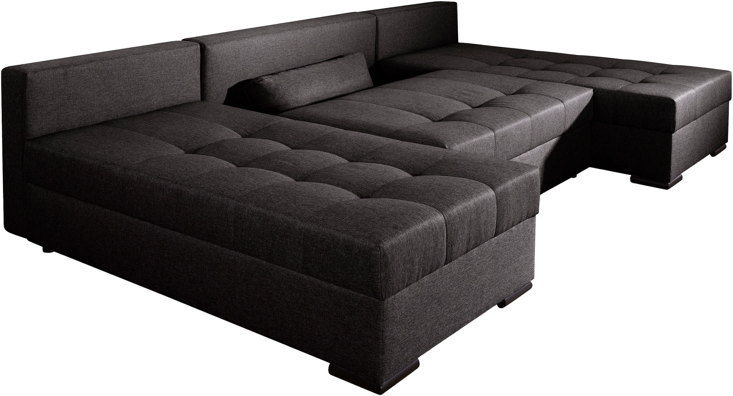 COLLECTION AB Wohnlandschaft »Josy U-Form, B: 269 cm« Schlaffunktion & Bettkasten, Federkern