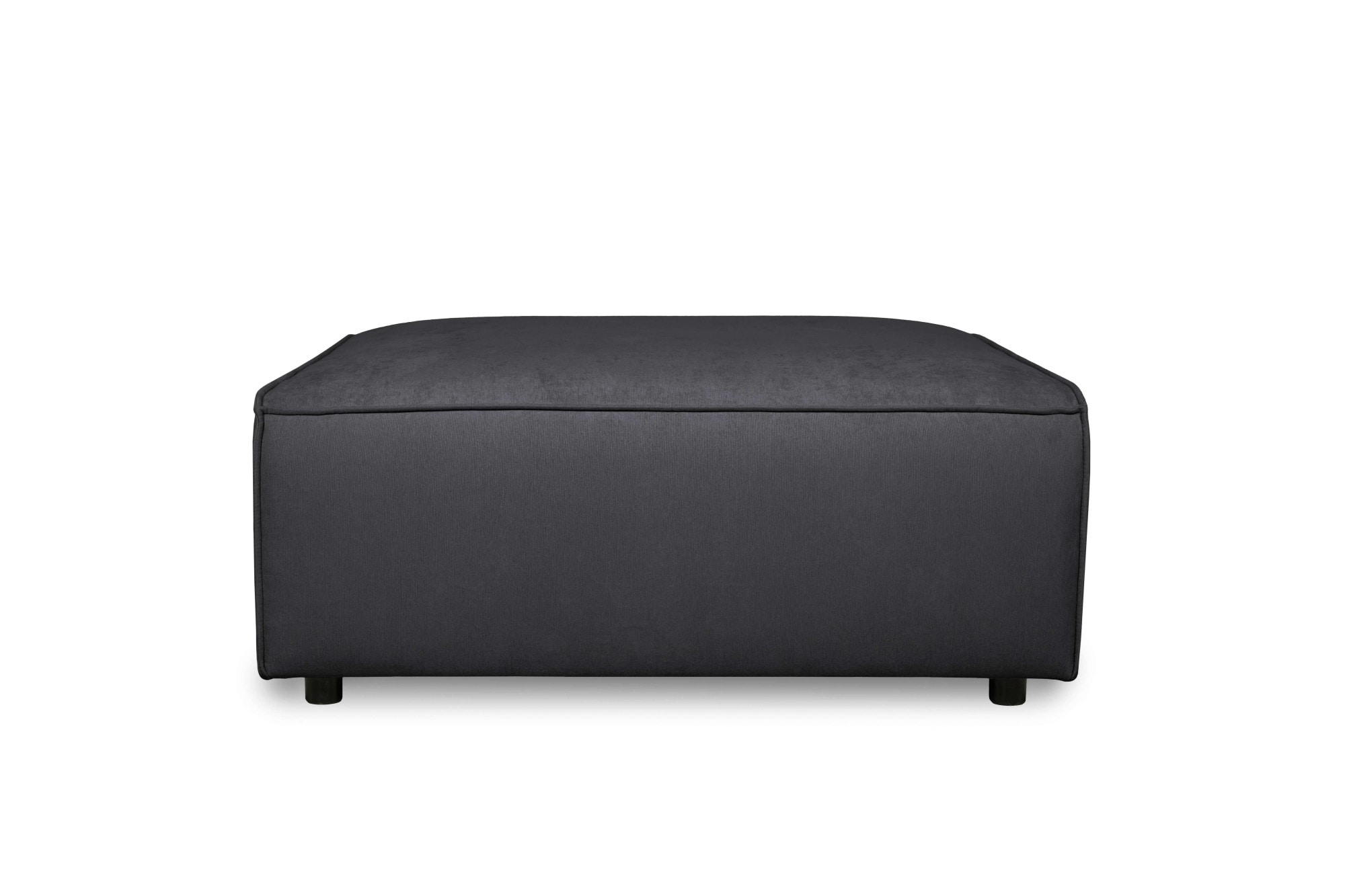 OTTO home Polsterhocker »Jorrena, extra weicher Chenille-Stoff« Praktische Ergänzung, 105x105 cm, mit Wellenunterfederung