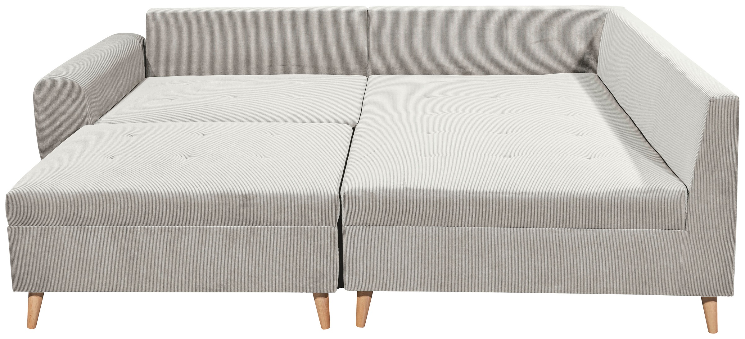 ED EXCITING DESIGN Ecksofa »Calanda L-Form«, mit Hocker & 3 Zierkissen