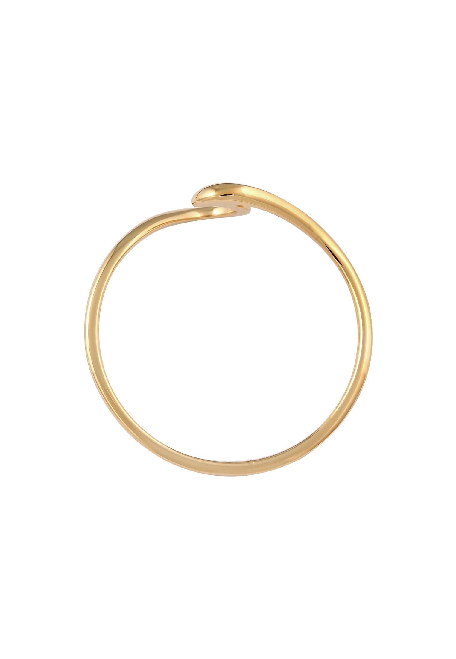 Elli Premium Silberring »Ring Wellen Wave Strand Maritim 375 Gelbgold«