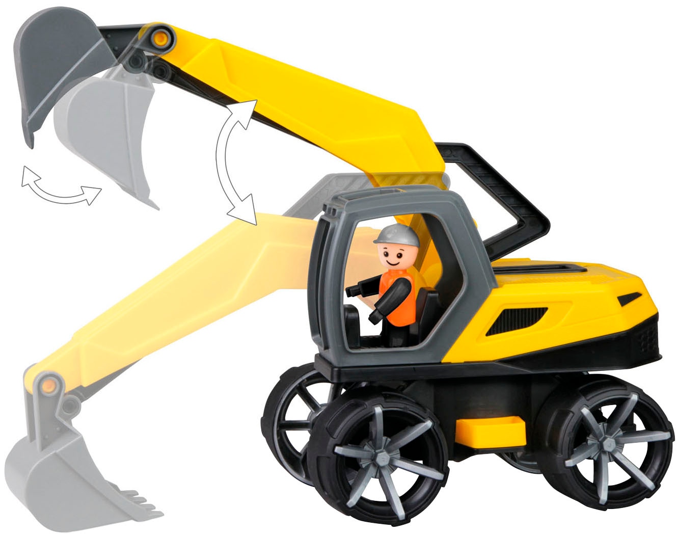 Lena® Spielzeug-Bagger »Truxx« inklusive Spielfigur, Made in Europe
