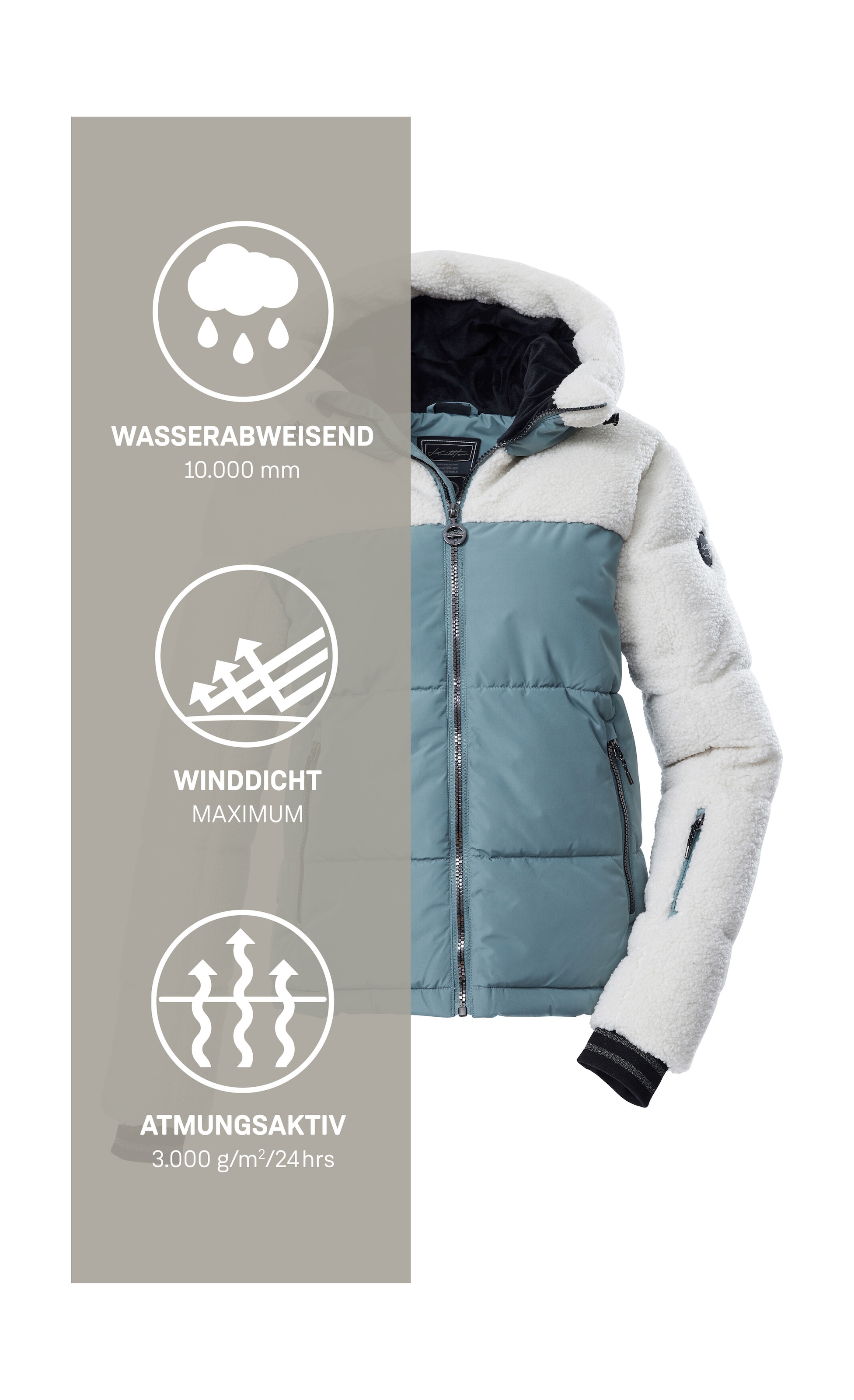 Killtec Skijacke »KSW 111 WMN SKI QLTD JCKT« Winddicht, wasserabweisend, atmungsaktiv, stilvoll, PFAS-frei