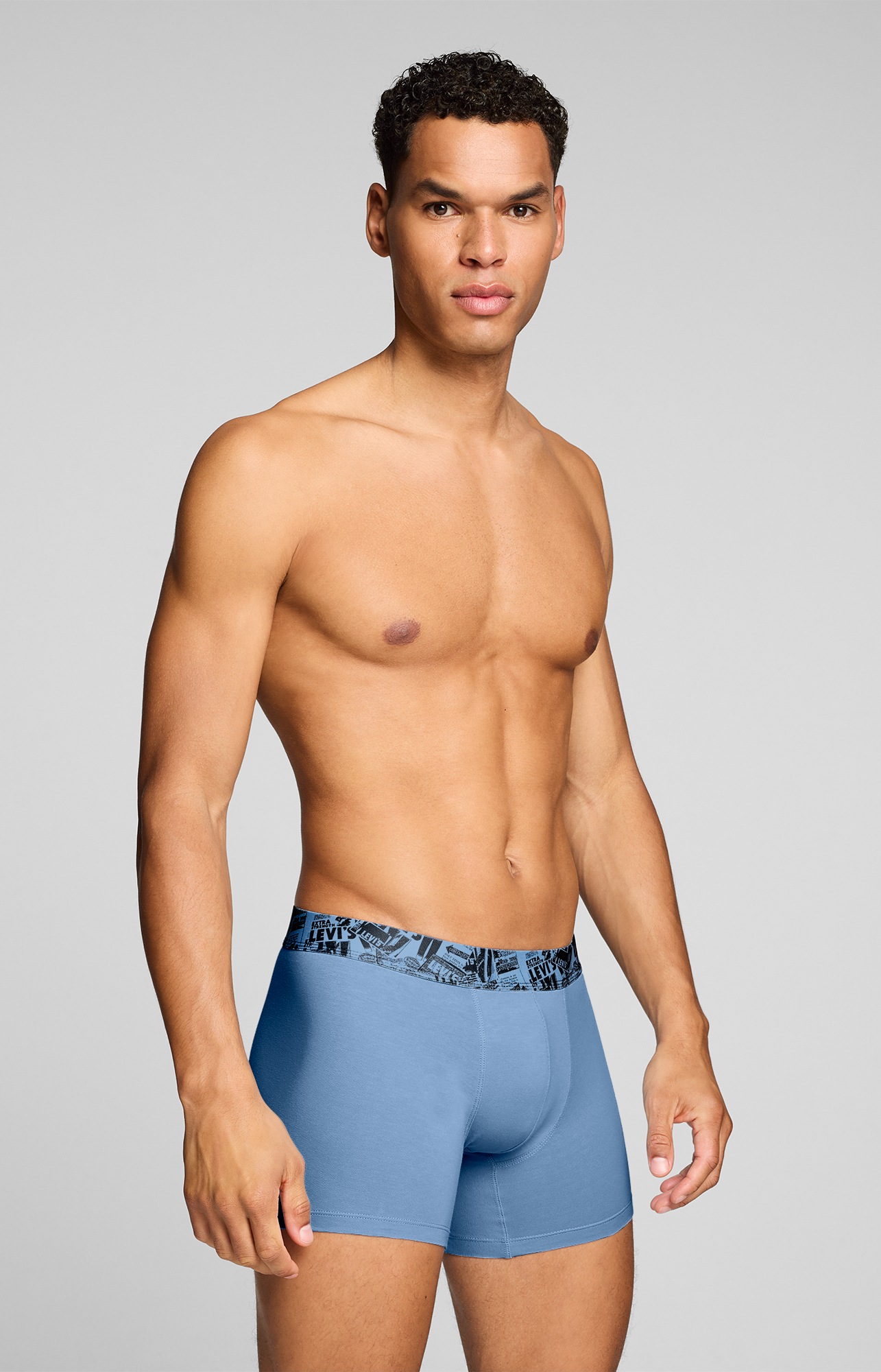 Levi's® Boxershorts »LEVIS MEN NEWSPAPER WB BOXER BRIEF 2P« 2er Pack,  ohne Eingriff, Cotton-Stretch