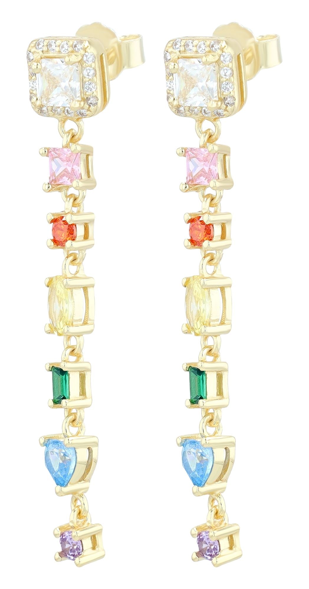 Adelia´s Paar Ohrstecker »Damen Ohrringe ¿ Ohrstecker aus 925 Silber mit Zirkonia«