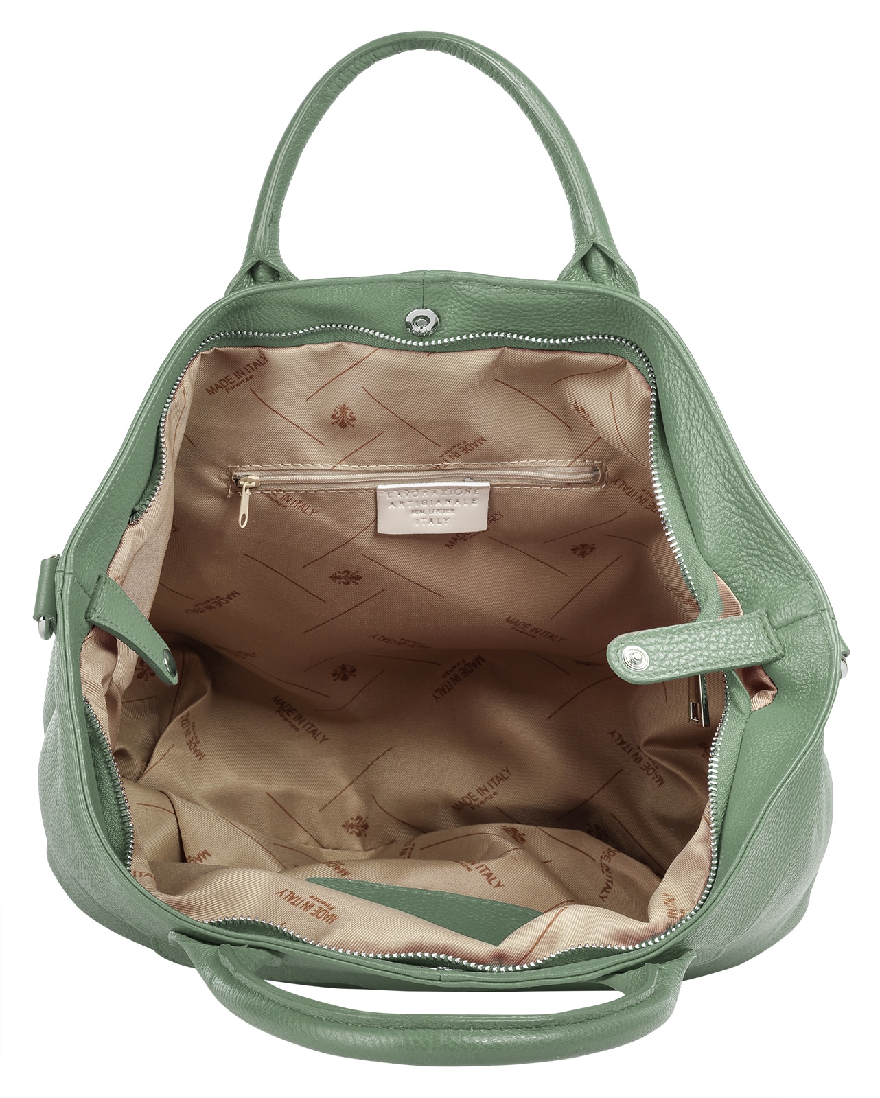 Samantha Look Henkeltasche, echt Leder, Made in Italy