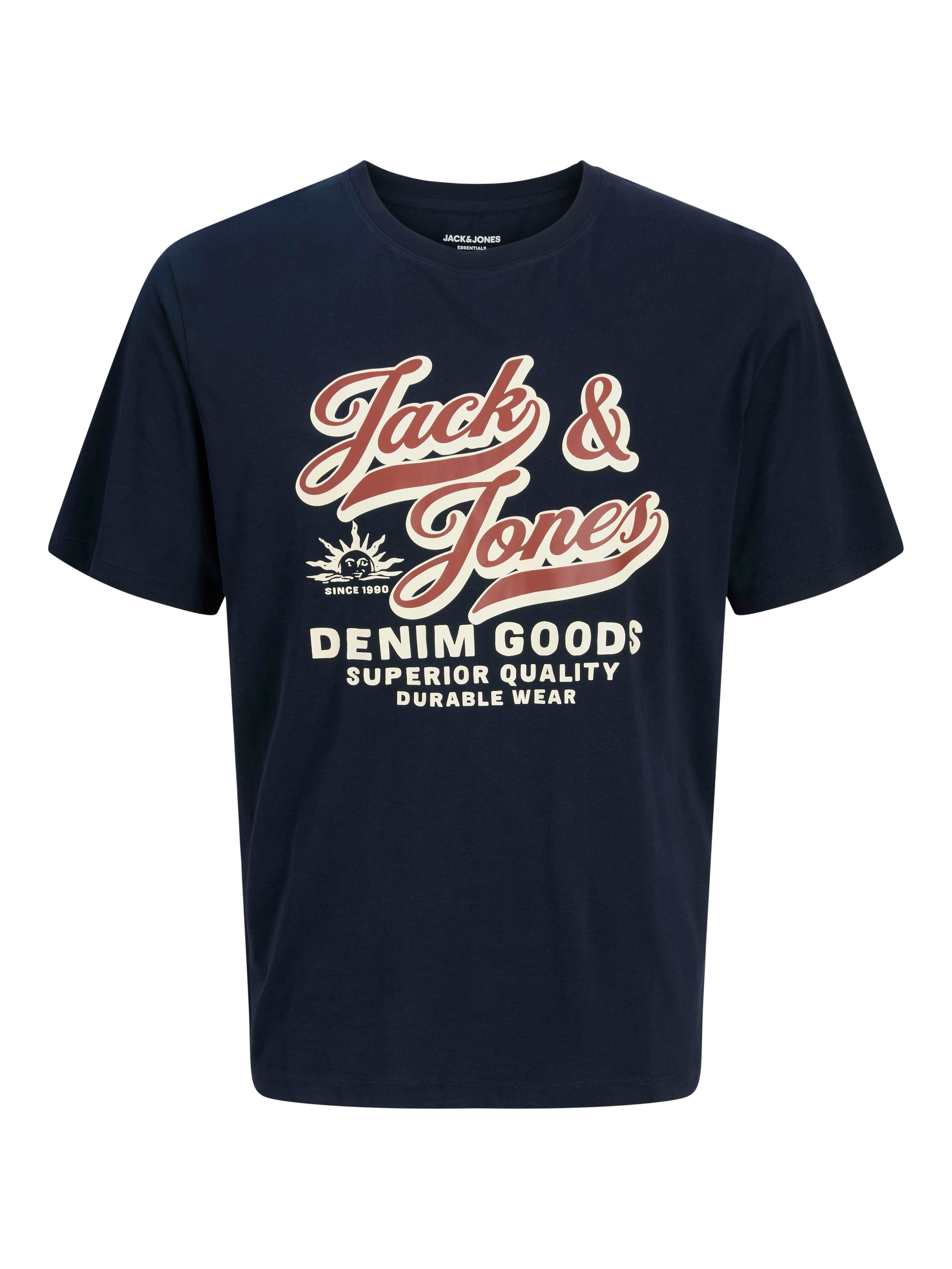 Jack & Jones Rundhalsshirt »JJELOGO TEE SS O-NECK 2 COL AW25 SN«