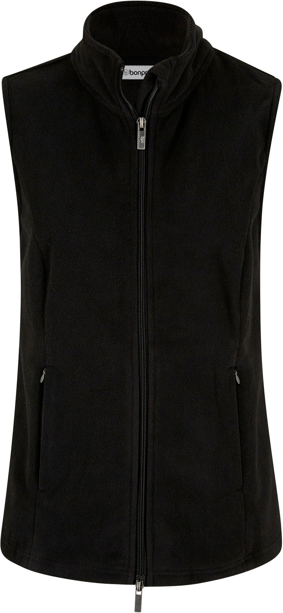 bonprix Fleeceweste »Fleece-Weste mit Taschen« aus Fleece, mit Reißverschlusstaschen, mit Stehkragen, unifarben