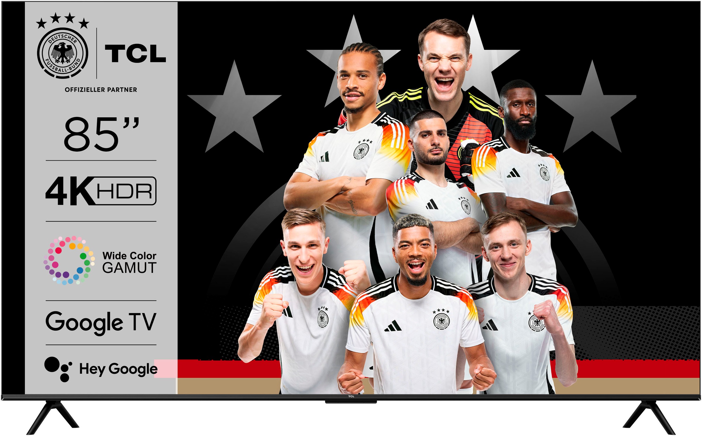 TCL LED-Fernseher »85V6BX1«, 4K Ultra HD, Android TV-Google TV-Smart-TV