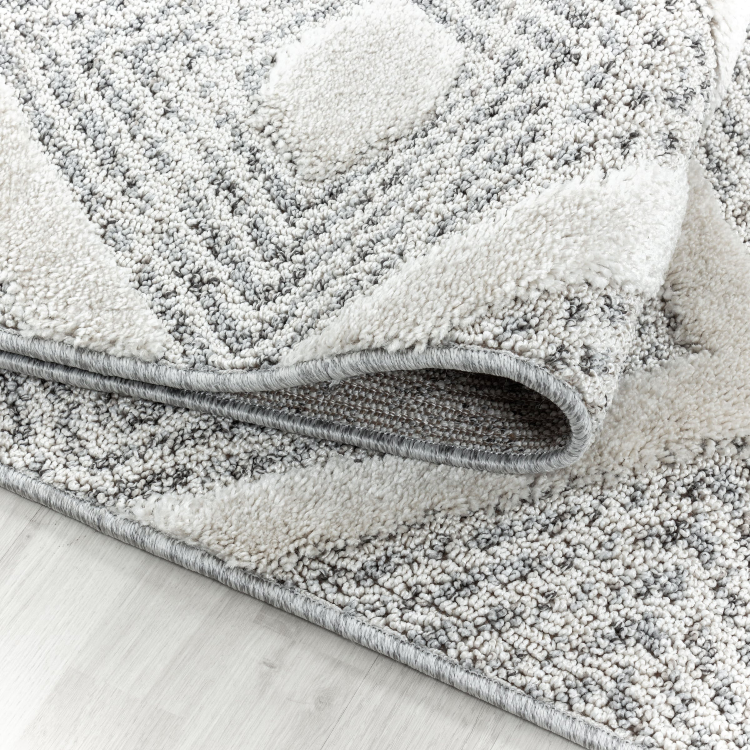 Ayyildiz Teppiche Teppich »PISA 4707«, rechteckig, 20 mm Höhe, Läufer, rund, Hoch Tief Struktur, Wohnzimmer,Schlafzimmer