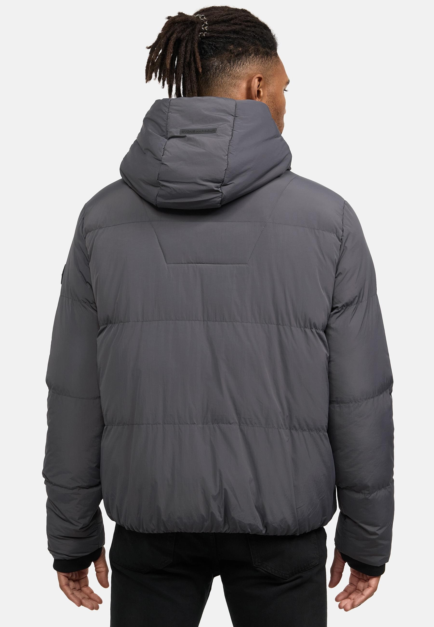 Stone Harbour Steppjacke »Winterjacke Tayroos XX«, mit Kapuze, Gesteppte Herren Winterjacke mit Kapuze