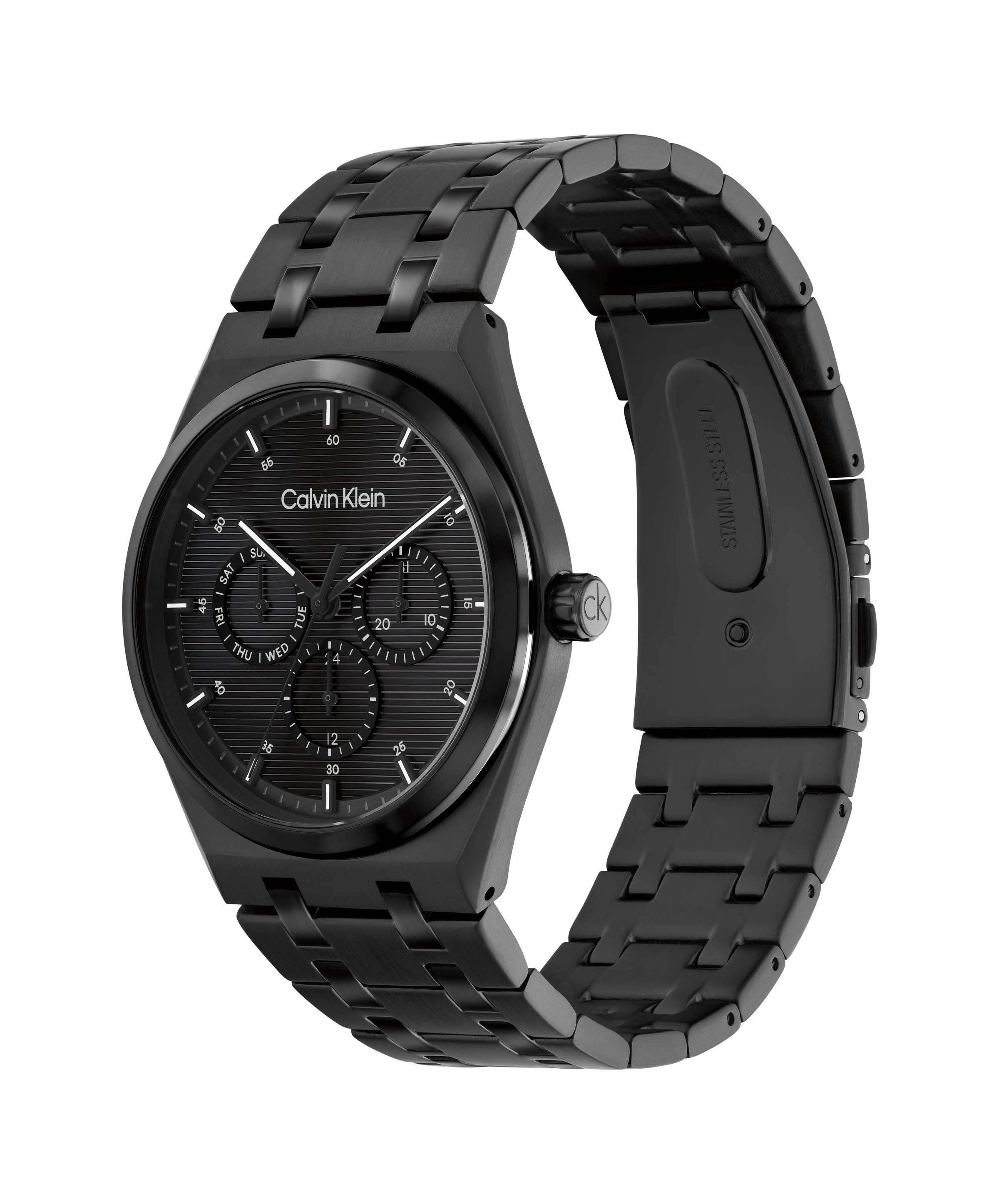 Calvin Klein Multifunktionsuhr »CK MOTION« Quarzuhr, Armbanduhr, Damenuhr, Herrenuhr, Edelstahlarmband, analog