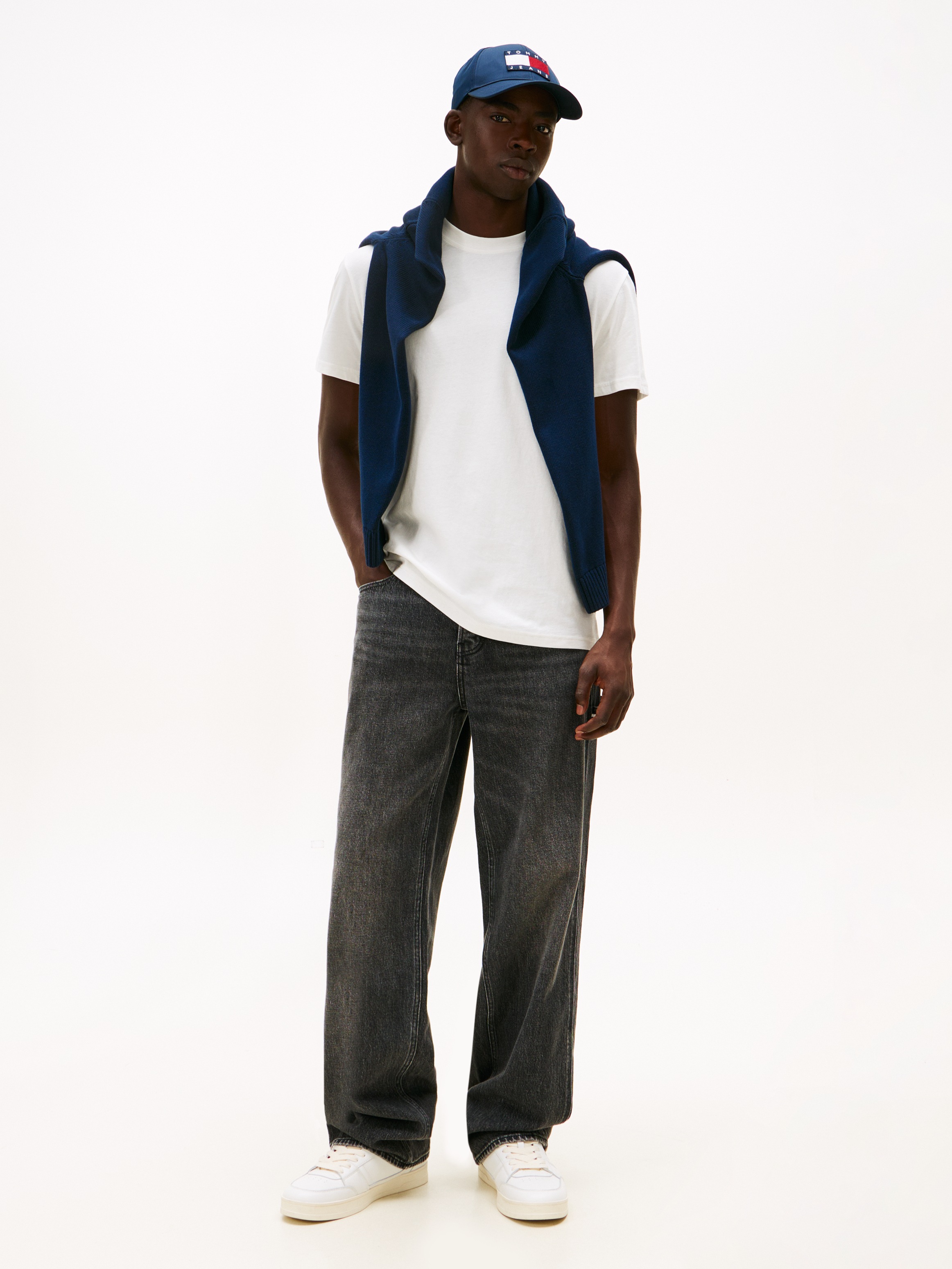 Tommy Jeans T-Shirt »TJM SLIM FIT LINEAR 2PACK« Packung, 2 Stk. Rundhals, Jersey