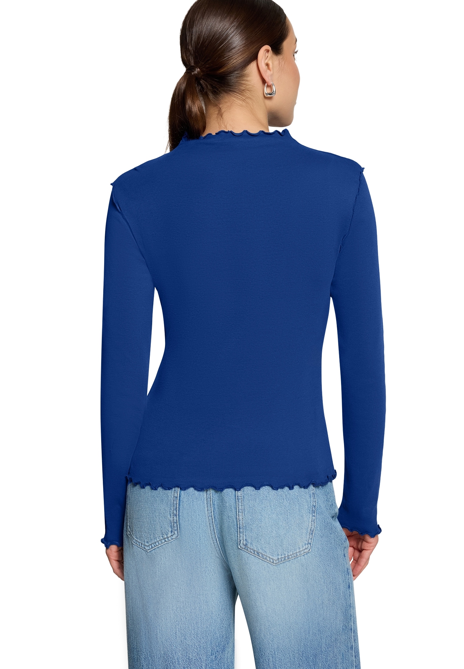 Zero Langarmshirt »Langarm-Shirt unifarben«
