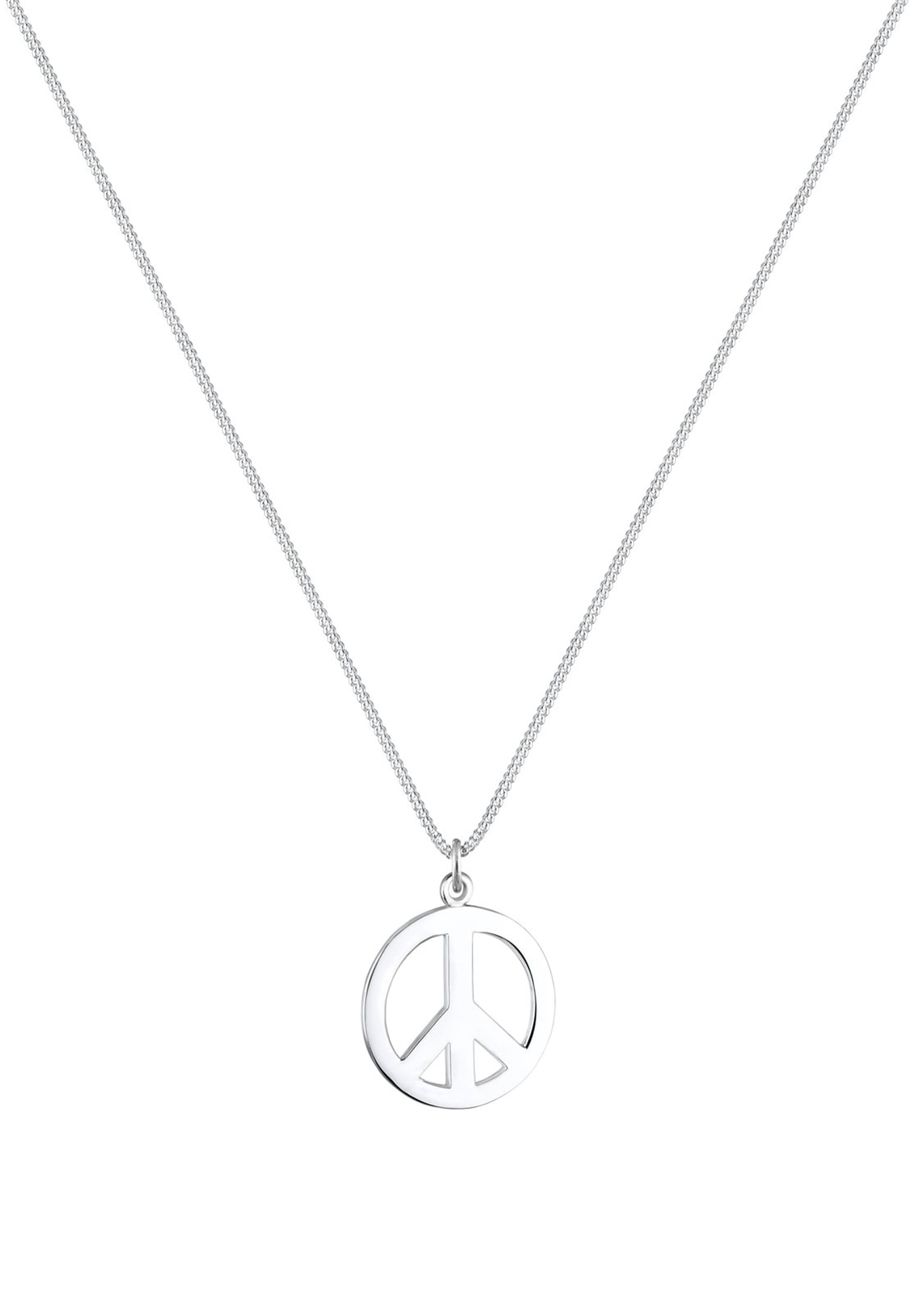 Elli Kette mit Anhänger »Halskette Boho Peace Zeichen 925 Silber«