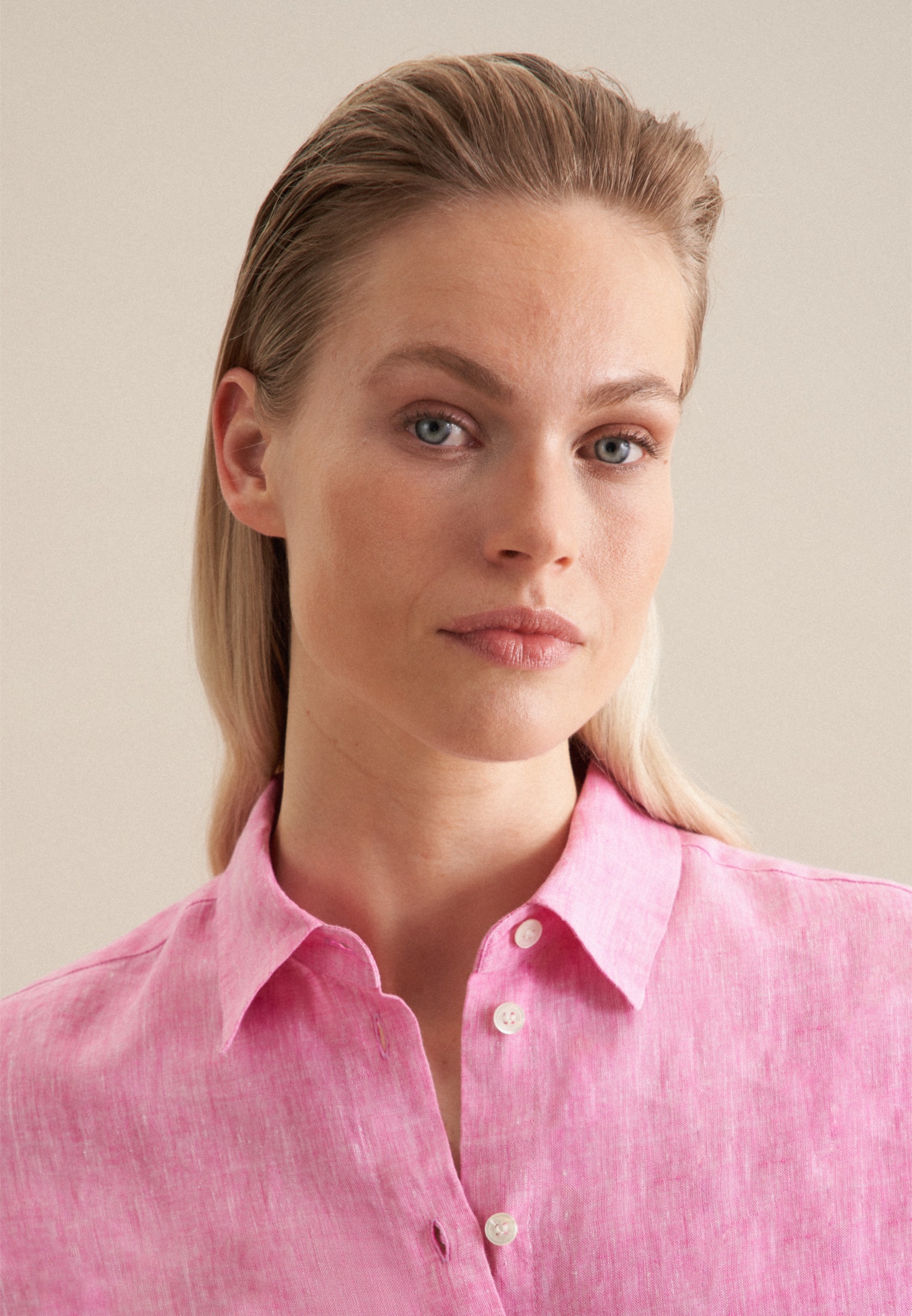 seidensticker Hemdbluse »Schwarze Rose«, Langarm Kragen Garnfärber
