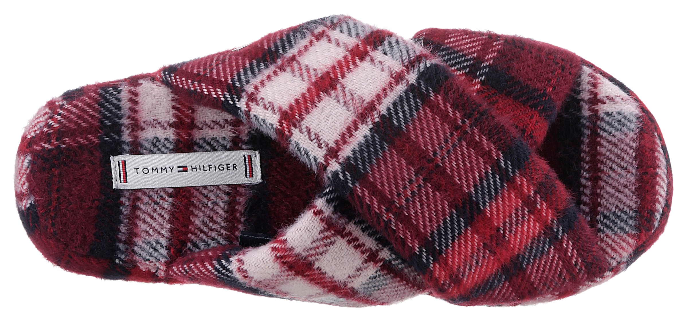 Tommy Hilfiger Pantoffel »TARTAN CHECK HOME SLIPPER«, mit Karo-Muster