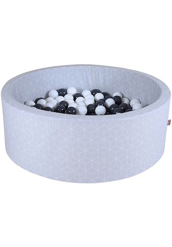 Knorrtoys® Bällebad »Geo, Cube Grey«, mit 300 Bällen Grey/creme; Made in Europe kaufen