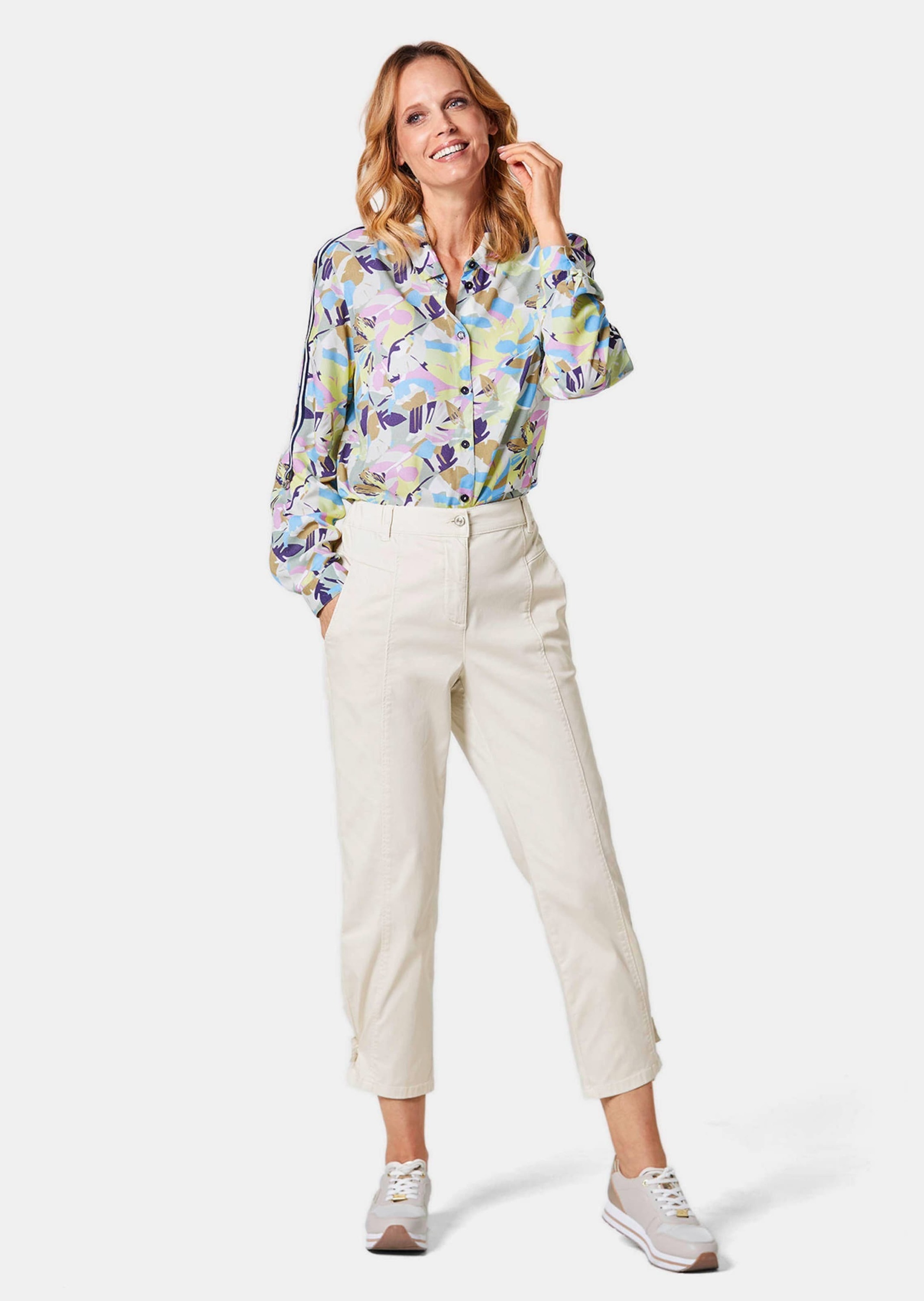 GOLDNER Chinohose »Hose mit Teildehnbund«