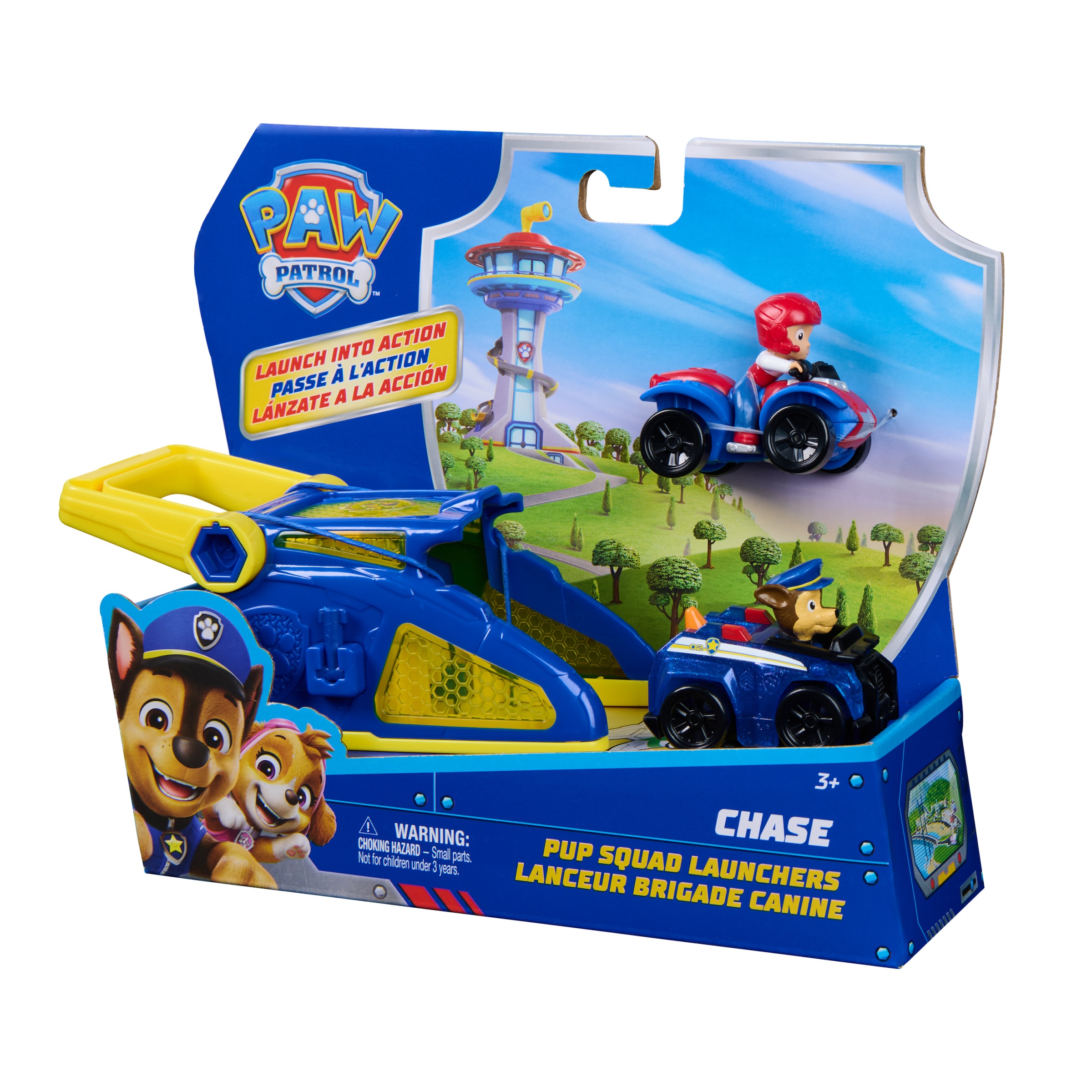 Spin Master Spielzeug-Auto »PAW Patrol – Pup Squad Launcher mit Chase und Ryder Fahrzeugen«