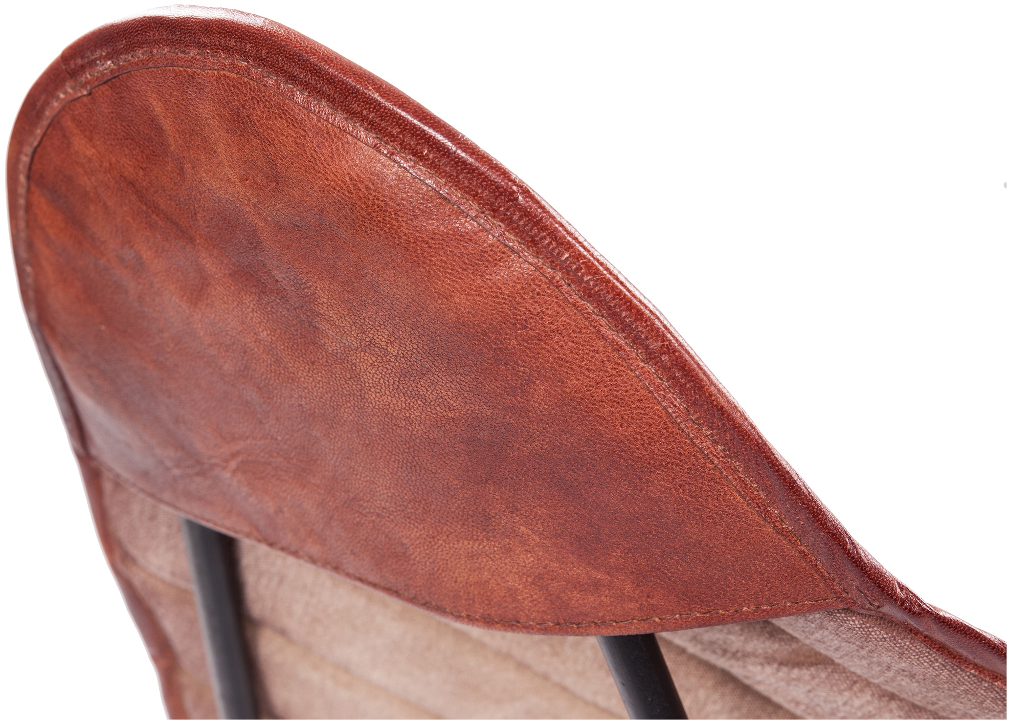 Kayoom 4-Fußstuhl »Schmetterling Stuhl Santiago, Schmetterlingsstuhl aus Leder«, 1 St., pflegeleicht, hochwertig, hochwertig verarbeitet, hoher Sitzkomfort