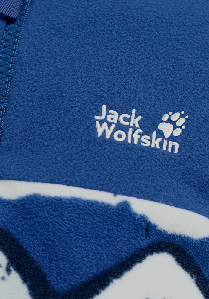 Jack Wolfskin Fleecejacke »PAW ERA 100 PRINT FZ K« Atmungsaktiv, leicht, Übergangsjacke