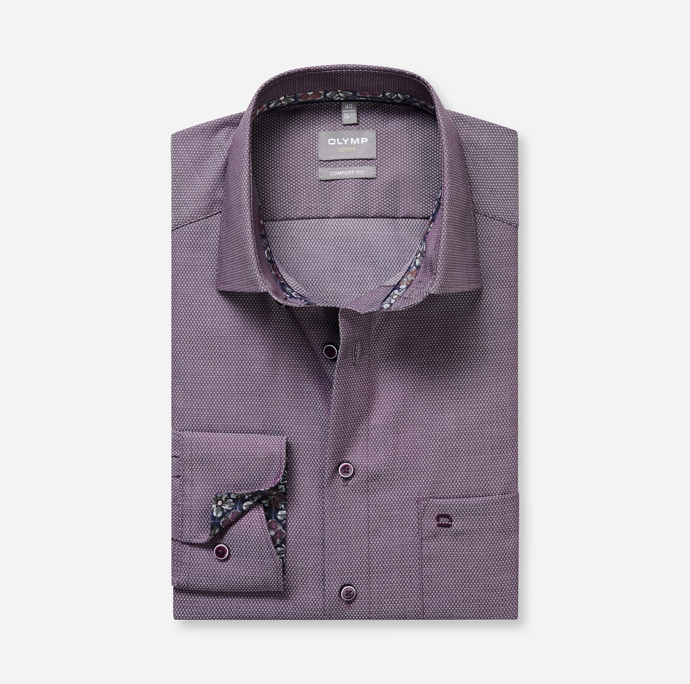 OLYMP Langarmhemd »Luxor« Businesshemd, comfort fit, New-Kentkragen